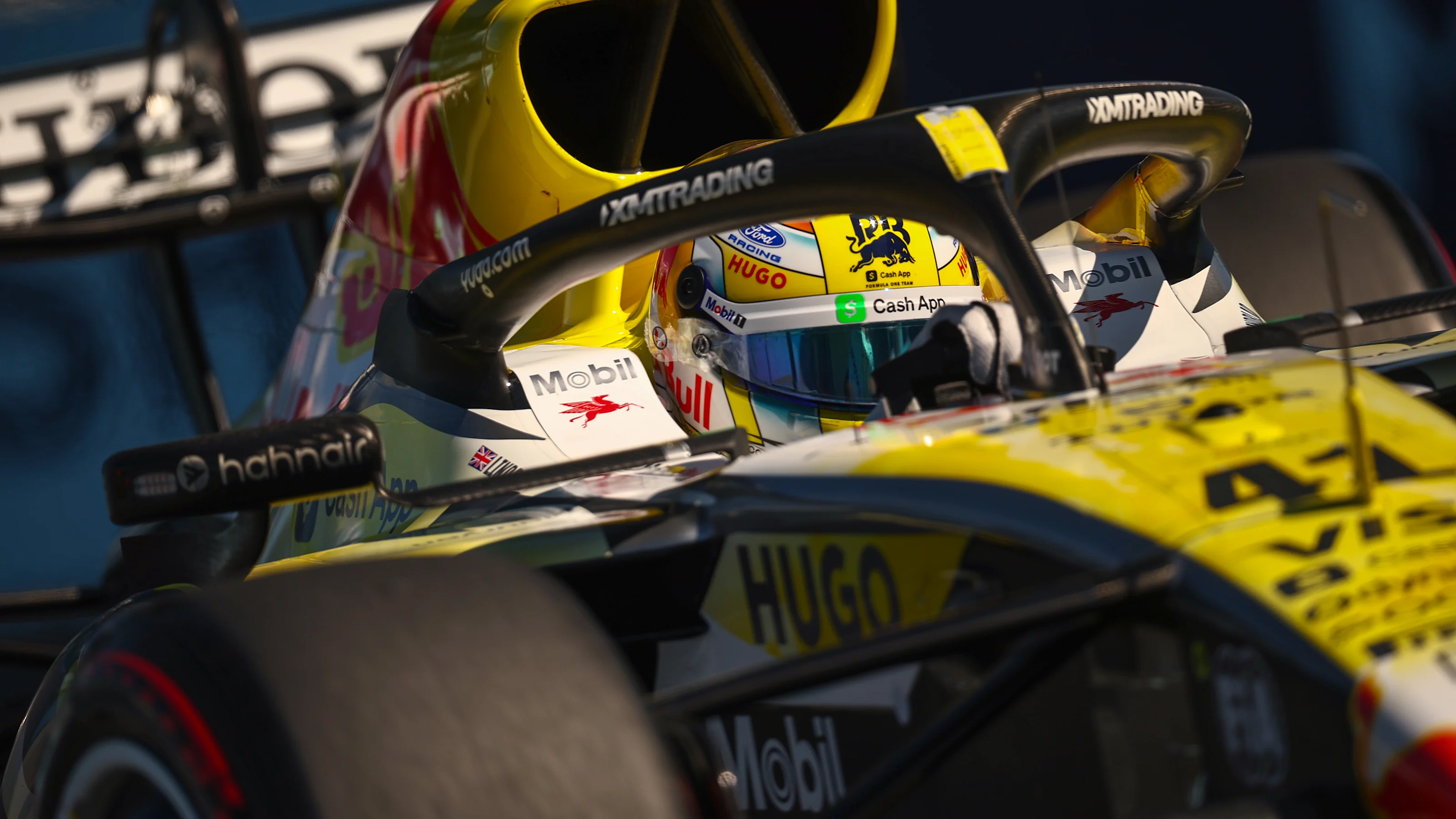 MIAMI, FLORIDA - MAY 02: Arvid Lindblad of Great Britain driving the (41) Visa Cash App Racing