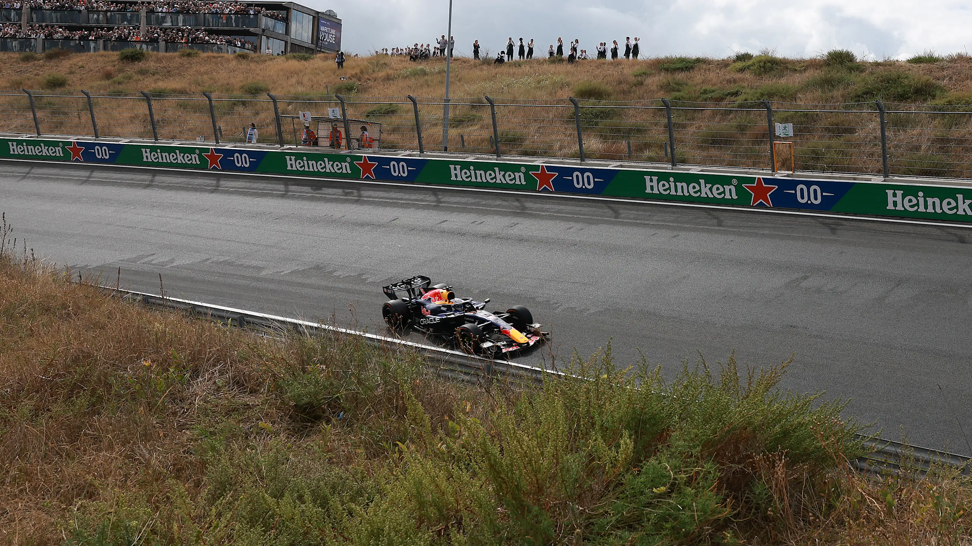 ZANDVOORT, NETHERLANDS - AUGUST 23:  Max Verstappen of the Netherlands driving the (3) Oracle Red