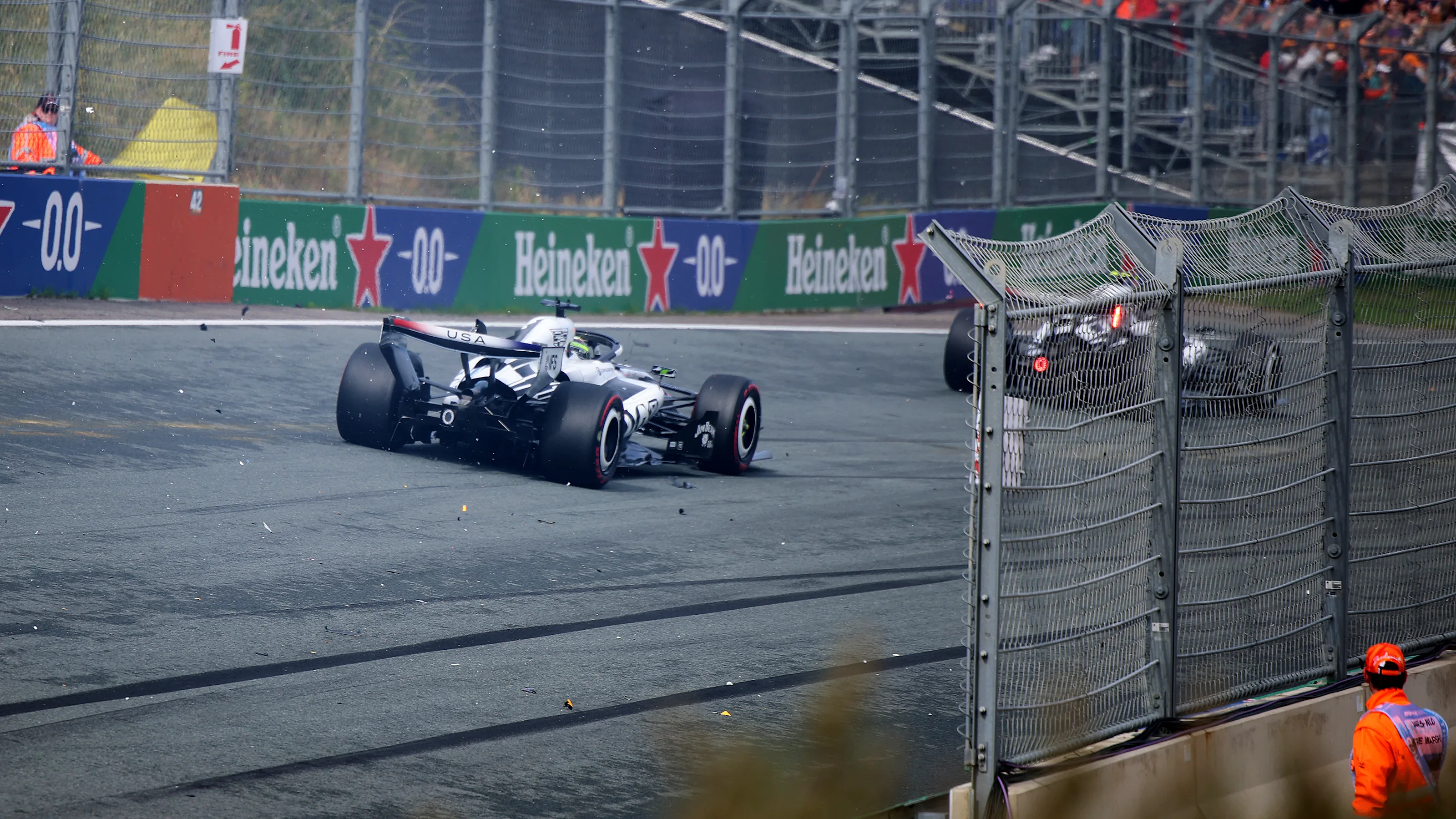 ZANDVOORT, NETHERLANDS - AUGUST 23: Valtteri Bottas of Finland driving the (77) Cadillac F1 Team