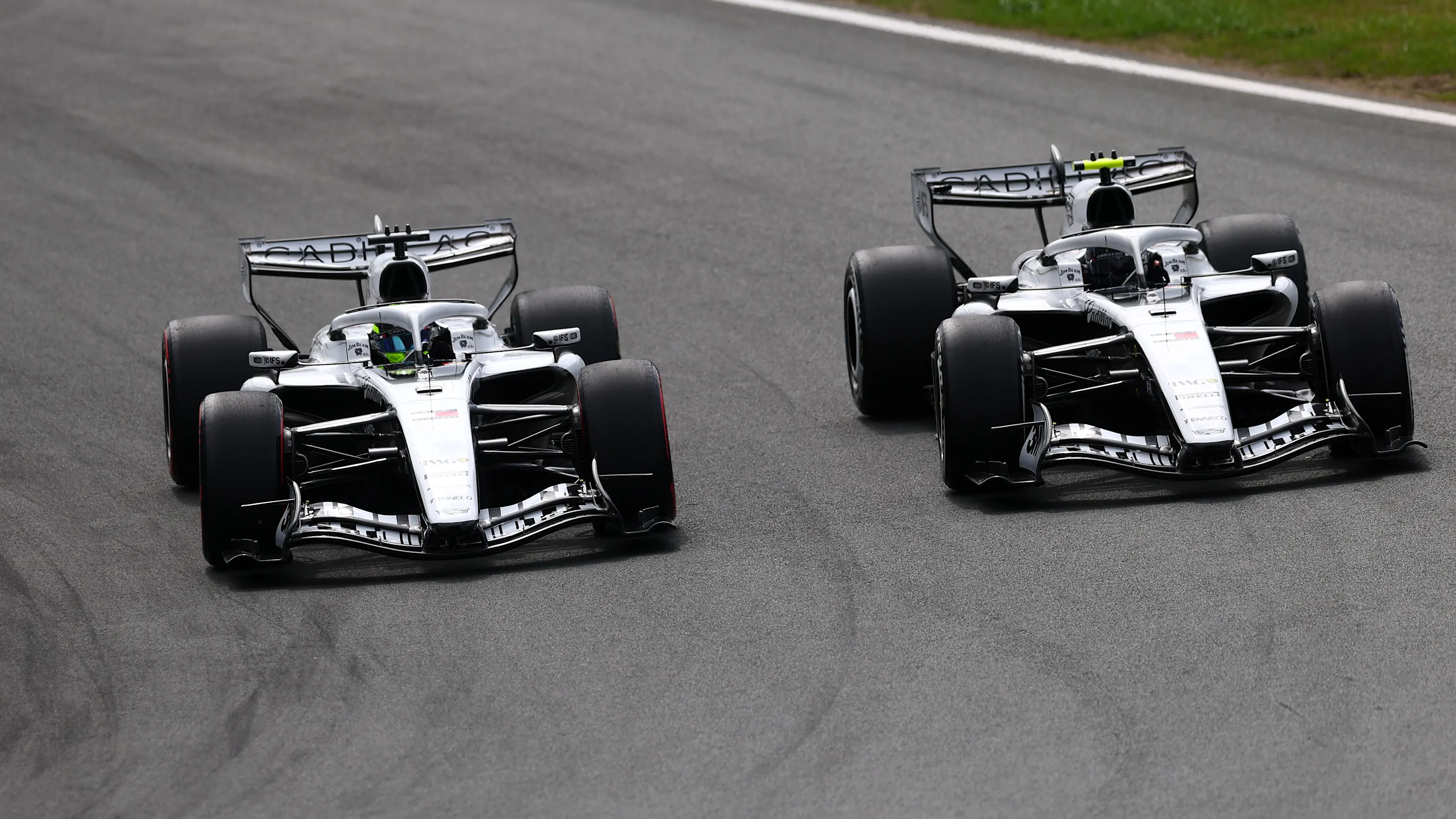 ZANDVOORT, NETHERLANDS - AUGUST 23: Sergio Perez of Mexico driving the (11) Cadillac F1 Team MAC-26