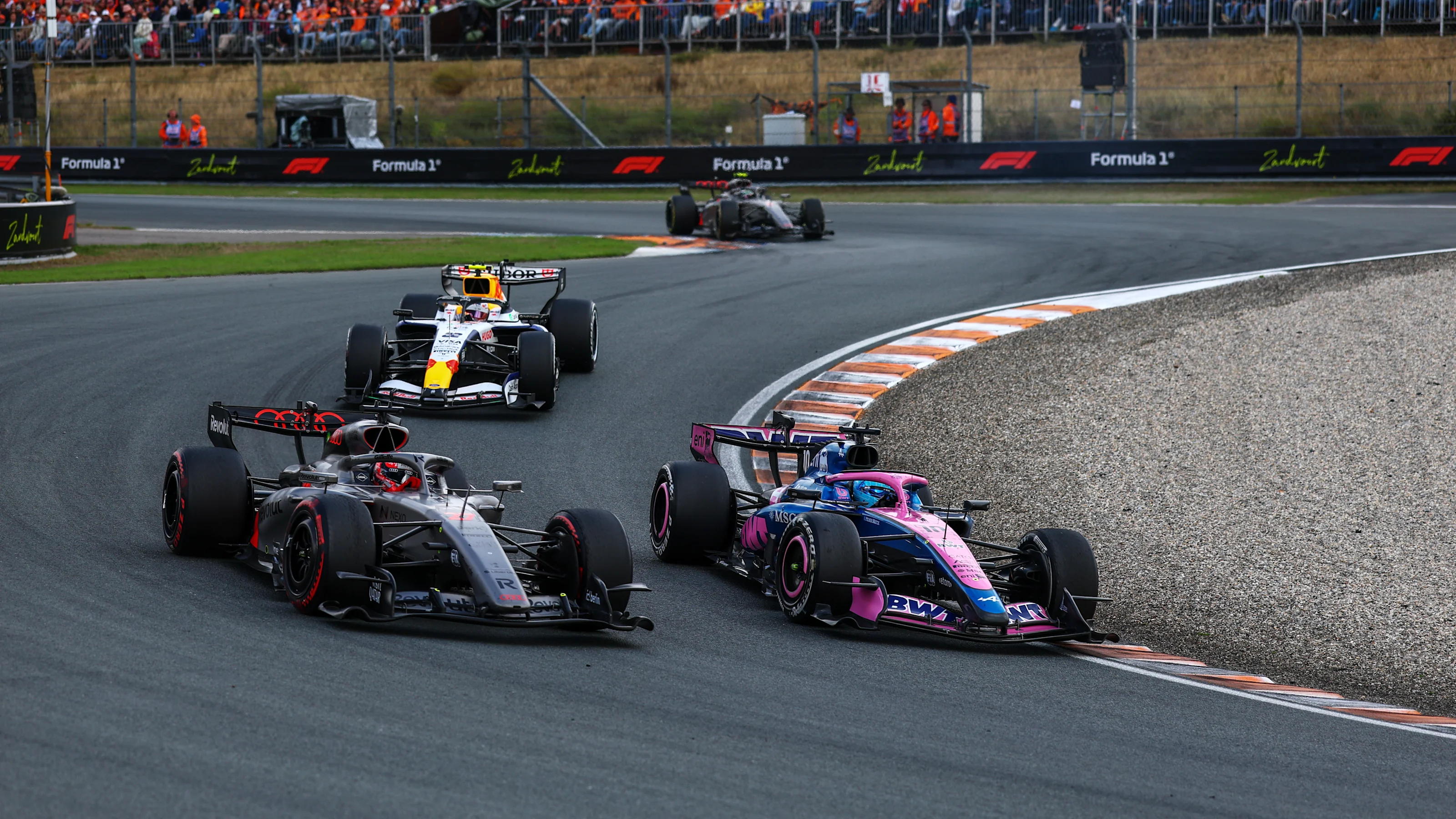 ZANDVOORT, NETHERLANDS - AUGUST 23: Pierre Gasly of France driving the (10) Alpine F1 A526 Mercedes