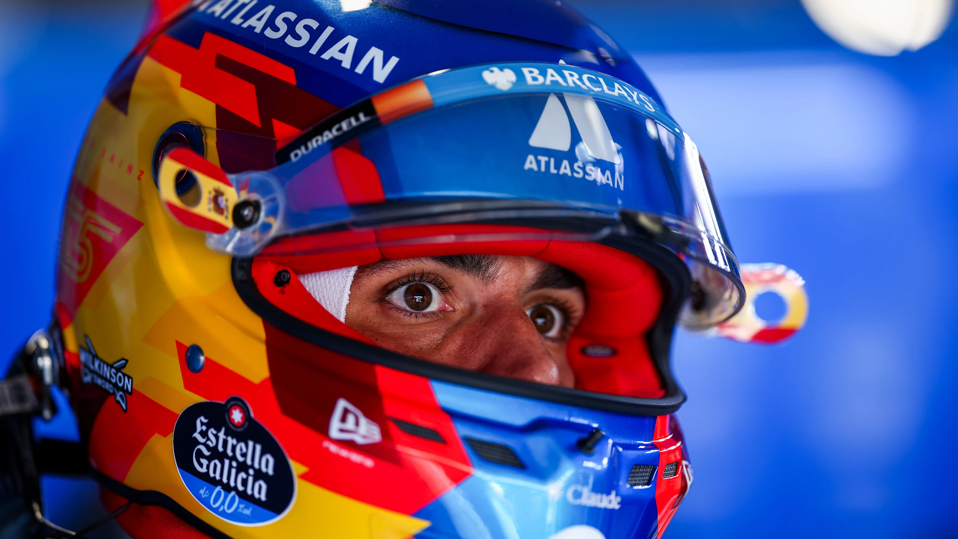 ZANDVOORT, NETHERLANDS - AUGUST 21: Carlos Sainz of Spain and Williams prepares to drive in the