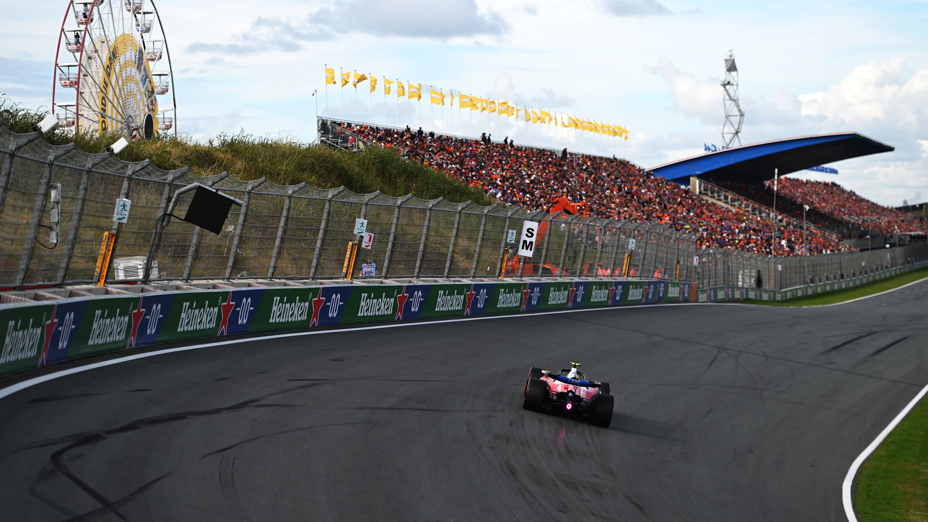 ZANDVOORT, NETHERLANDS - AUGUST 21: Lewis Hamilton of Great Britain driving the (44) Scuderia