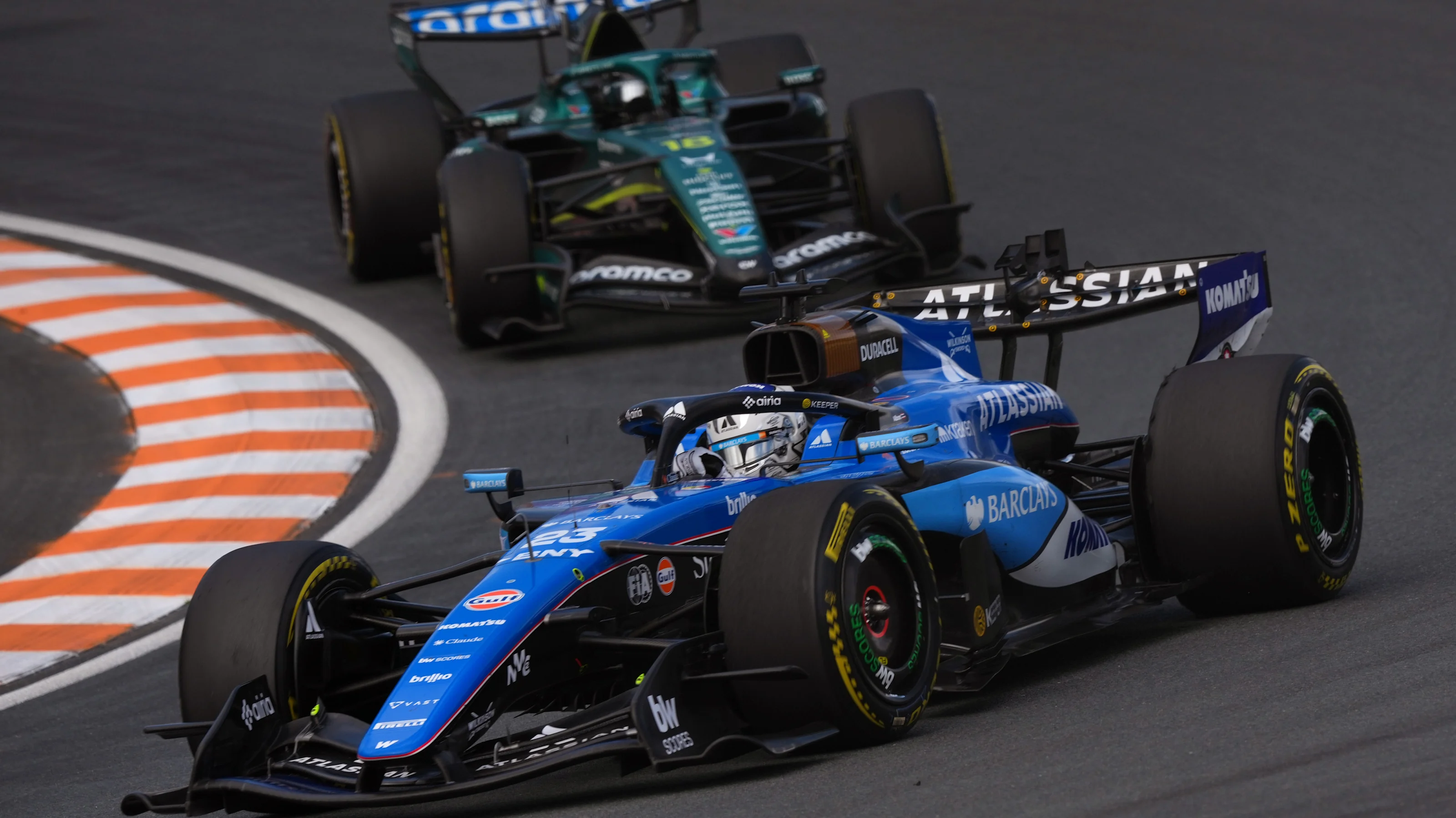 ZANDVOORT, NETHERLANDS - AUGUST 22: Alexander Albon of Thailand driving the (23) Williams FW48