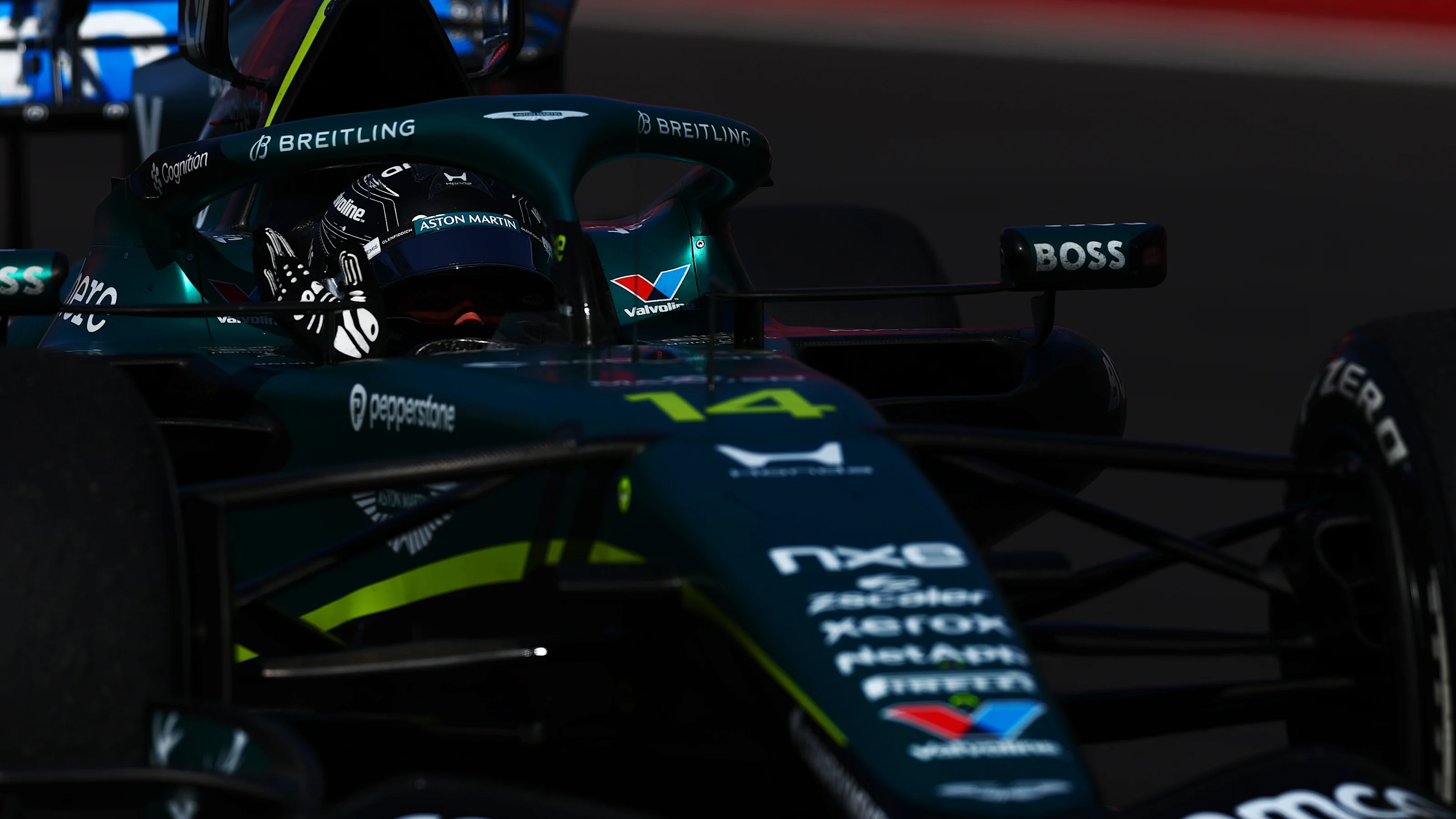 MADRID, SPAIN - SEPTEMBER 13: Fernando Alonso of Spain driving the (14) Aston Martin F1 Team AMR26