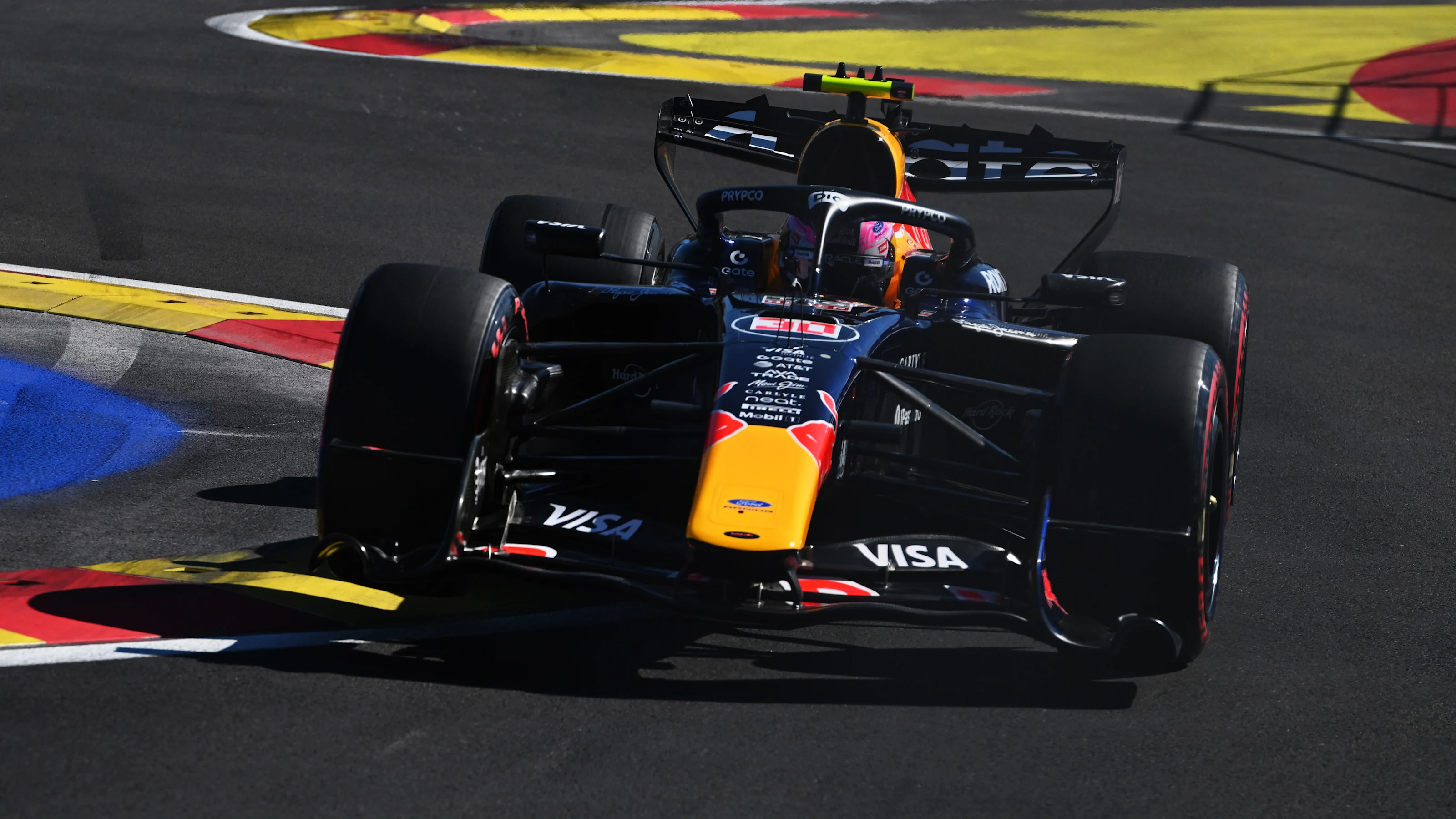 MADRID, SPAIN - SEPTEMBER 12: Liam Lawson of New Zealand driving the (30) Oracle Red Bull Racing