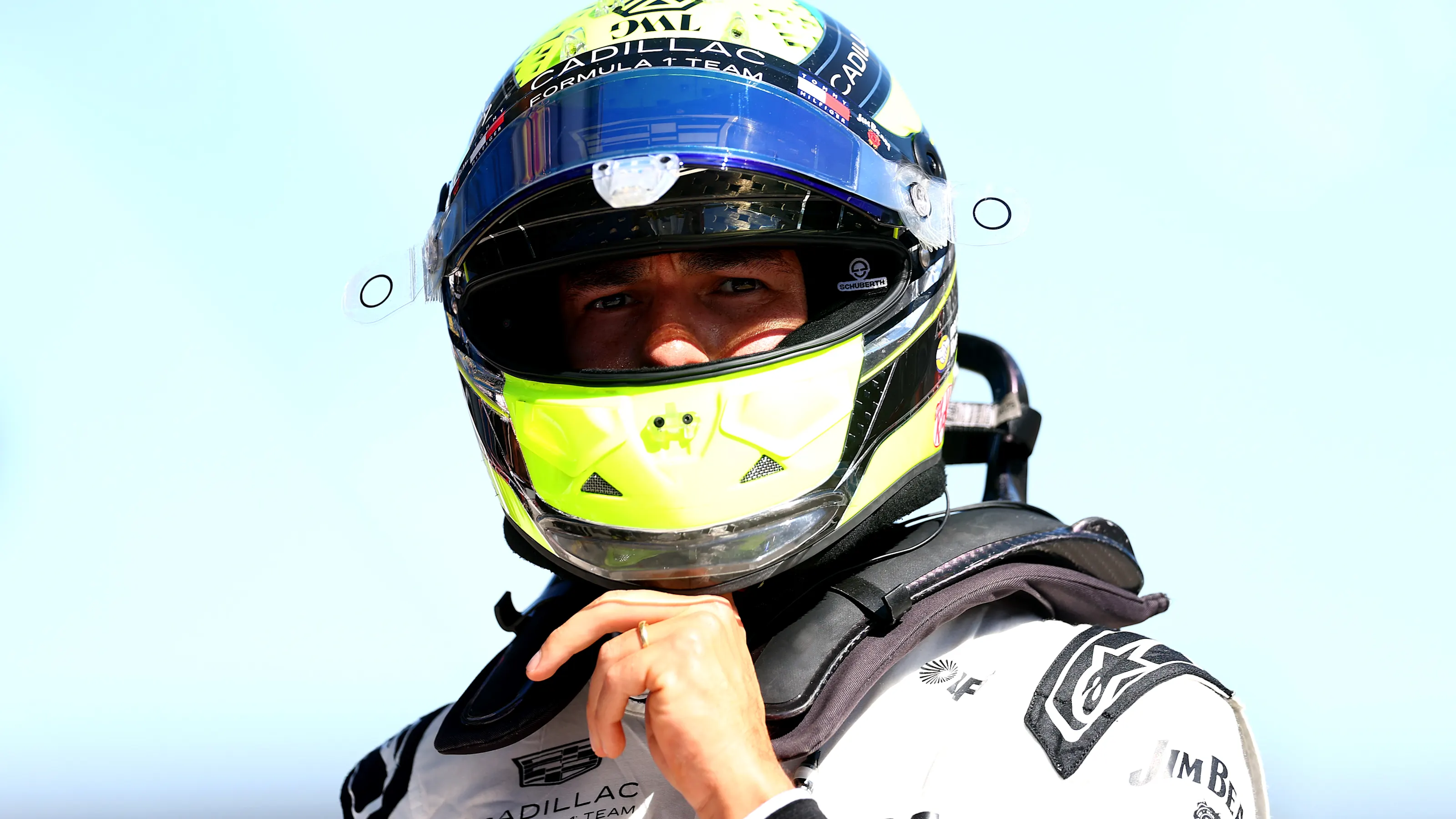 MADRID, SPAIN - SEPTEMBER 12: Nineteenth placed qualifier Sergio Perez of Mexico and Cadillac F1