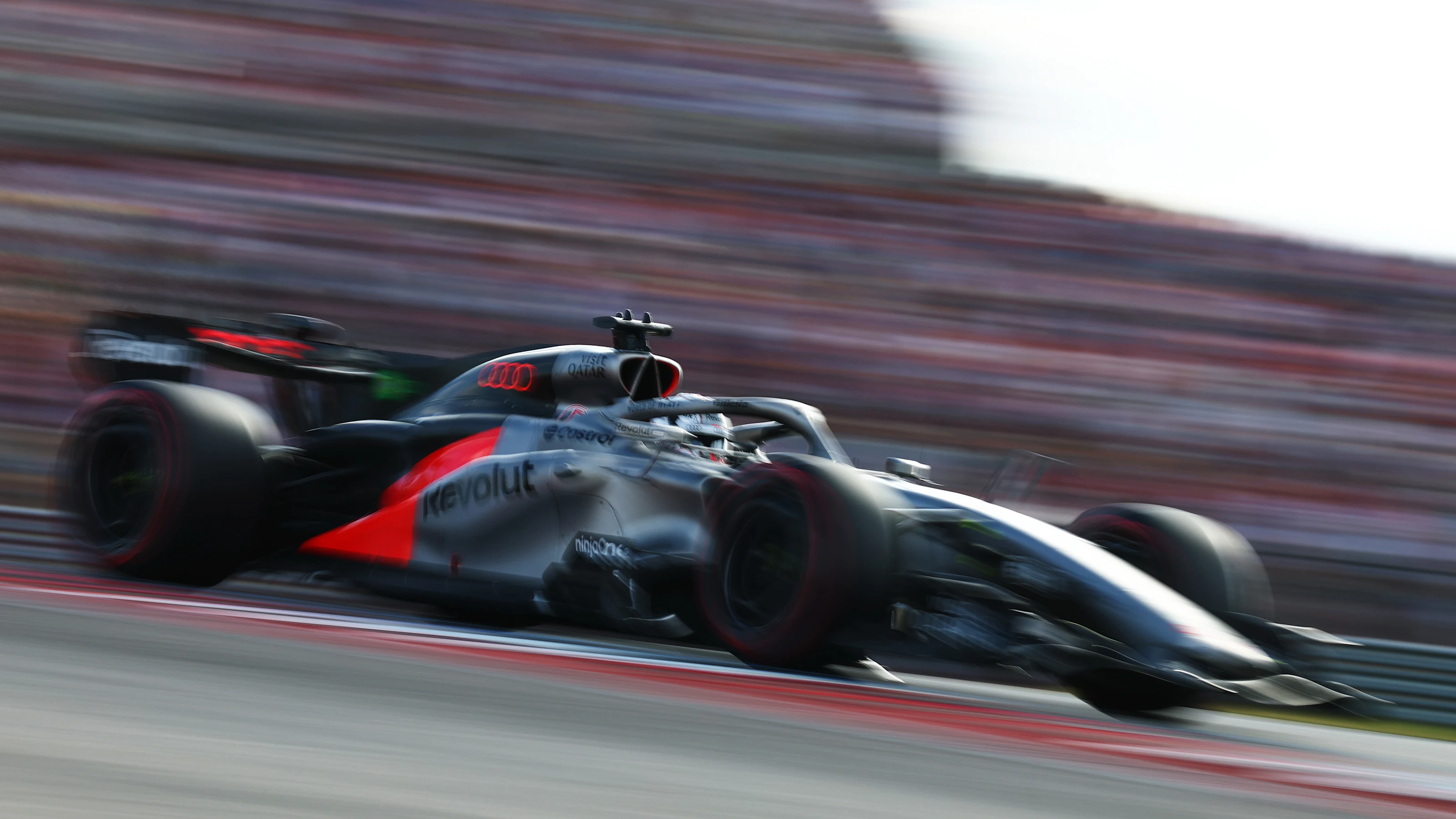 AUSTIN, TEXAS - OCTOBER 24: Nico Hulkenberg of Germany driving the (27) Audi F1 Team R26 on track