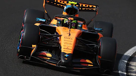 BUDAPEST, HUNGARY - JULY 25: Lando Norris of Great Britain driving the (1) McLaren MCL40 Mercedes
