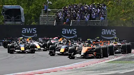 BUDAPEST, HUNGARY - JULY 26: Lando Norris of Great Britain driving the (1) McLaren MCL40 Mercedes