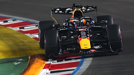 SINGAPORE, SINGAPORE - OCTOBER 10:  Max Verstappen of the Netherlands driving the (3) Oracle Red