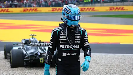 SPA, BELGIUM - JULY 19: George Russell of Great Britain and Mercedes AMG Petronas F1 Team walks