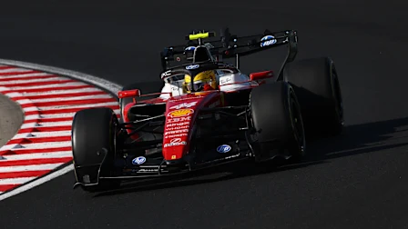 BUDAPEST, HUNGARY - JULY 24: Lewis Hamilton of Great Britain driving the (44) Scuderia Ferrari