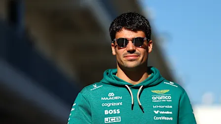 AUSTIN, TEXAS - OCTOBER 23: Lance Stroll of Canada and Aston Martin F1 Team arrives in the Paddock