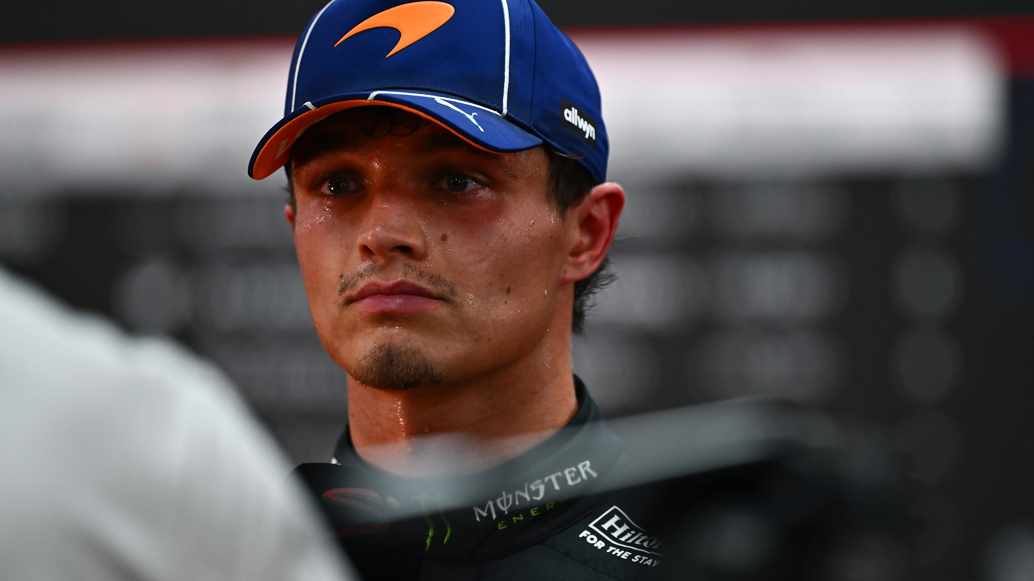 Lando Norris in McLaren clothing at the 2026 Singapore Grand Prix