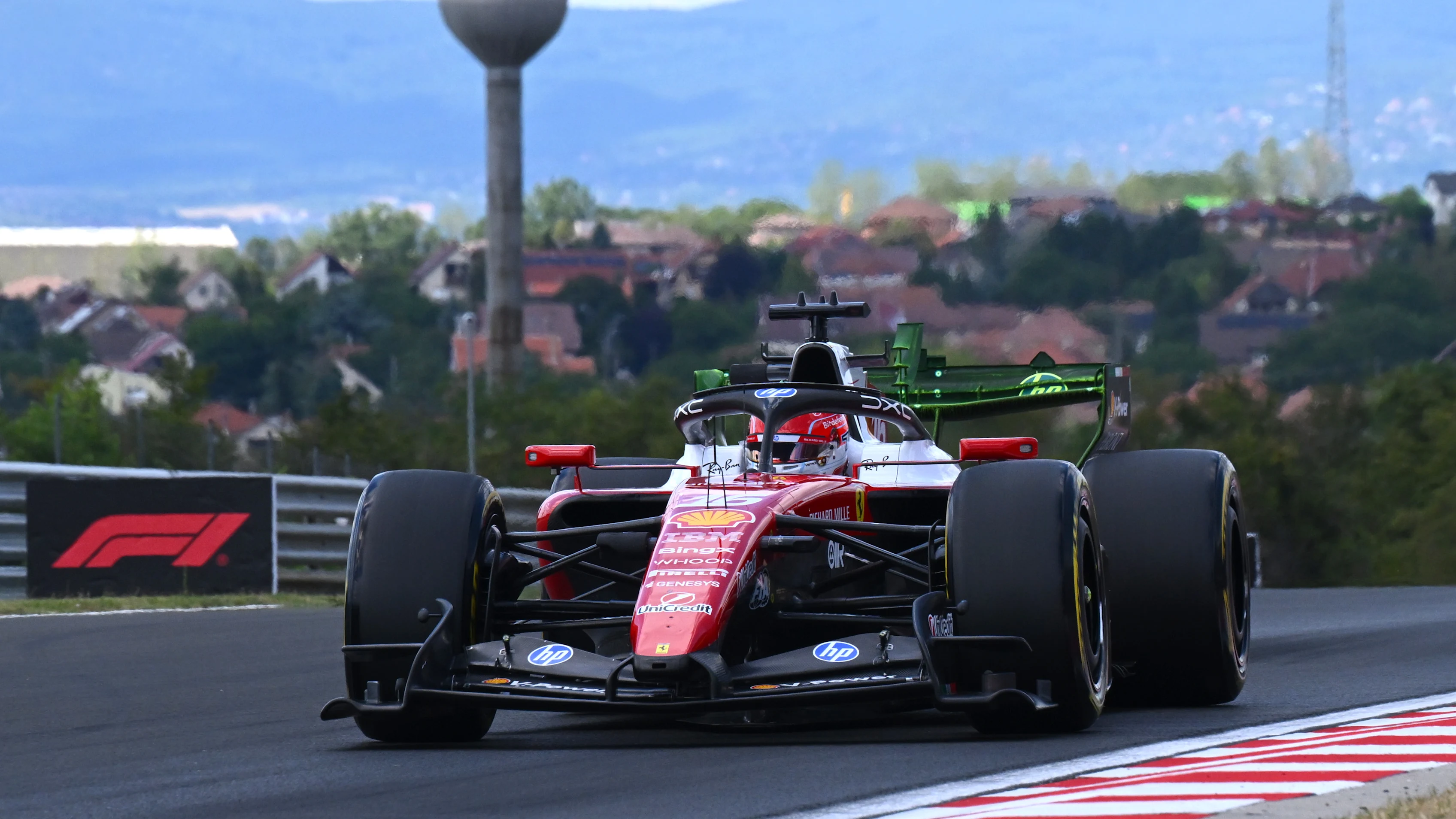 Charles Leclerc in the Ferrari SF-26 during 2026 Hungarian Grand Prix practice at the Hungaroring