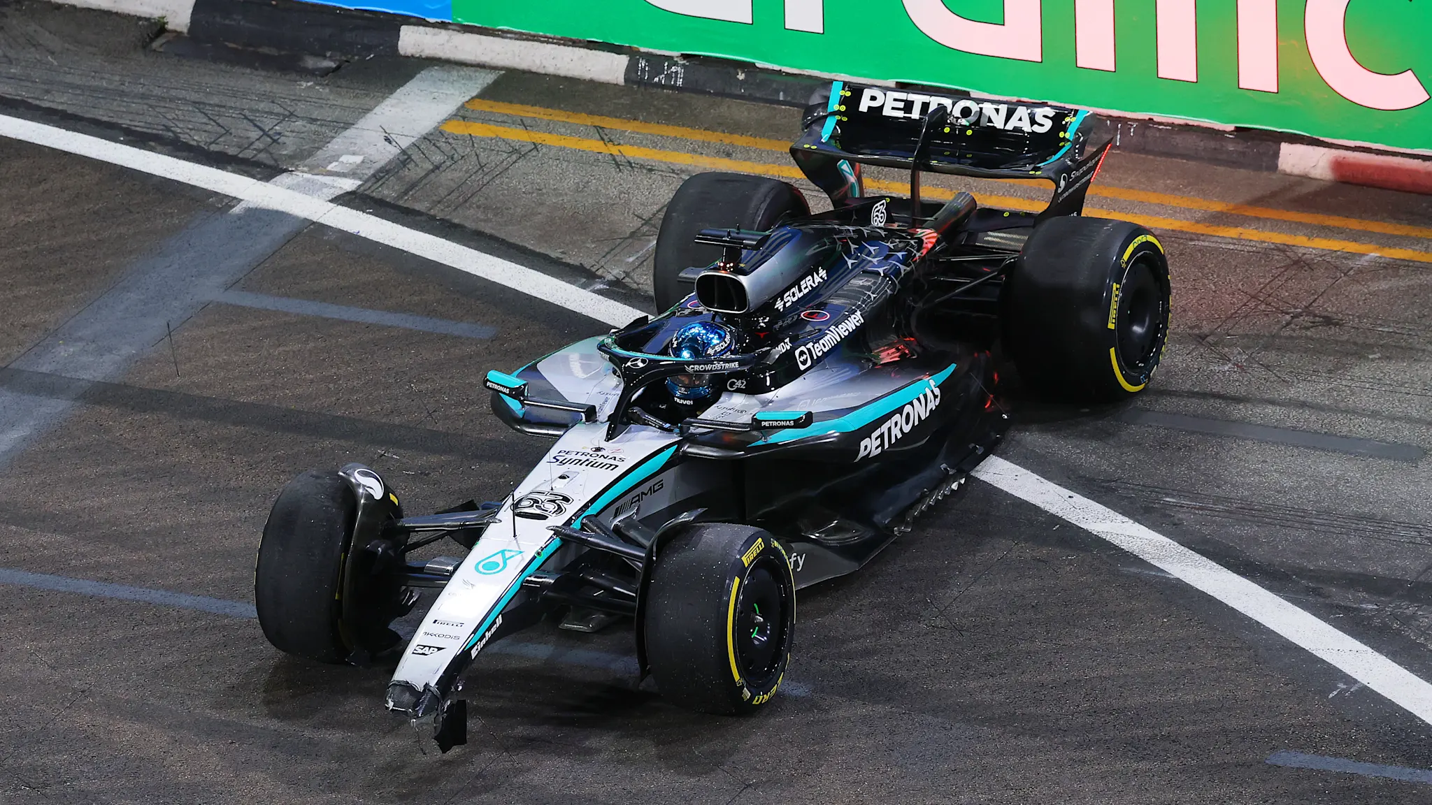 Russell explains ‘annoying’ FP2 crash in Singapore
