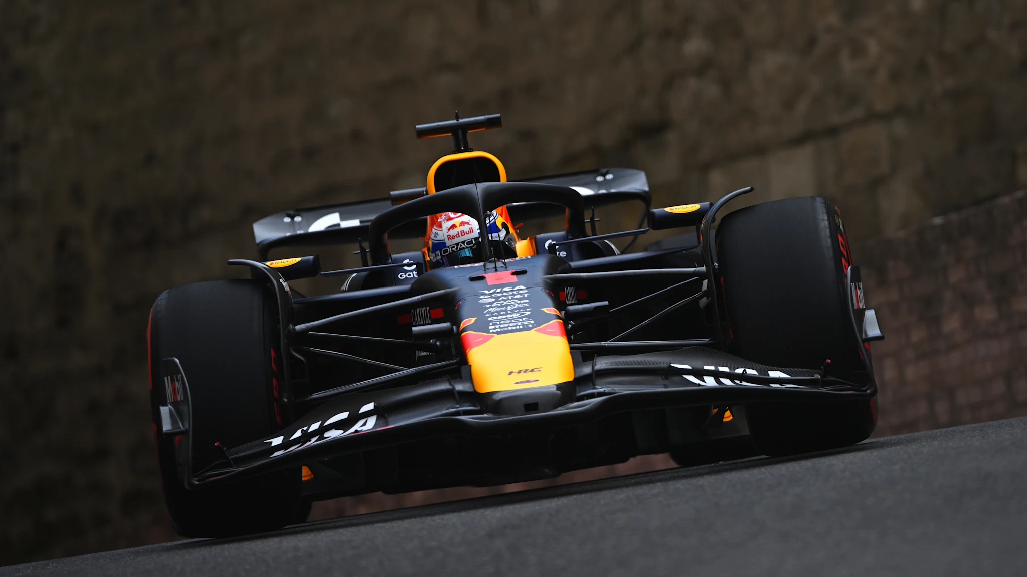 Ride onboard with Max Verstappen for his magical pole lap amid the drama in Baku