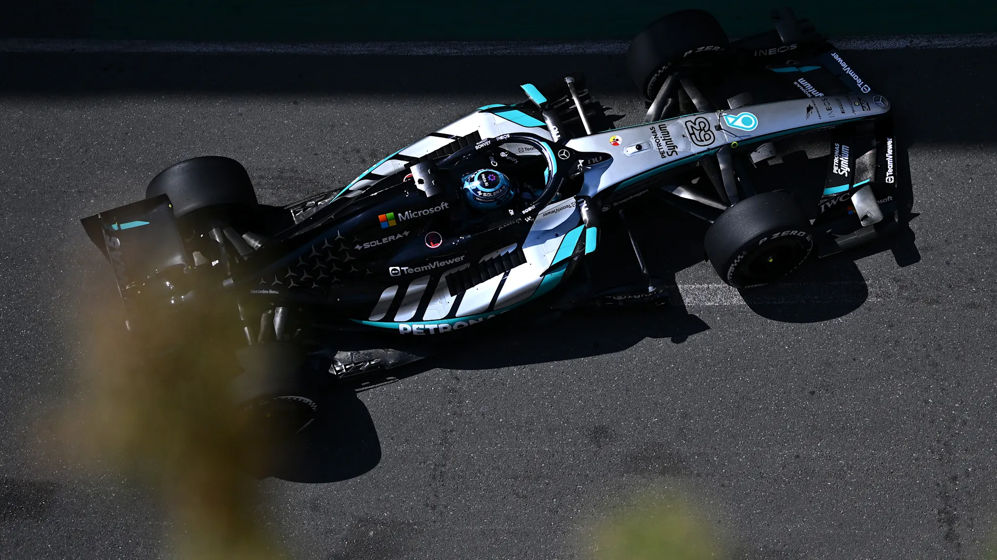Russell tops Azerbaijan FP1 as Antonelli suffers issue