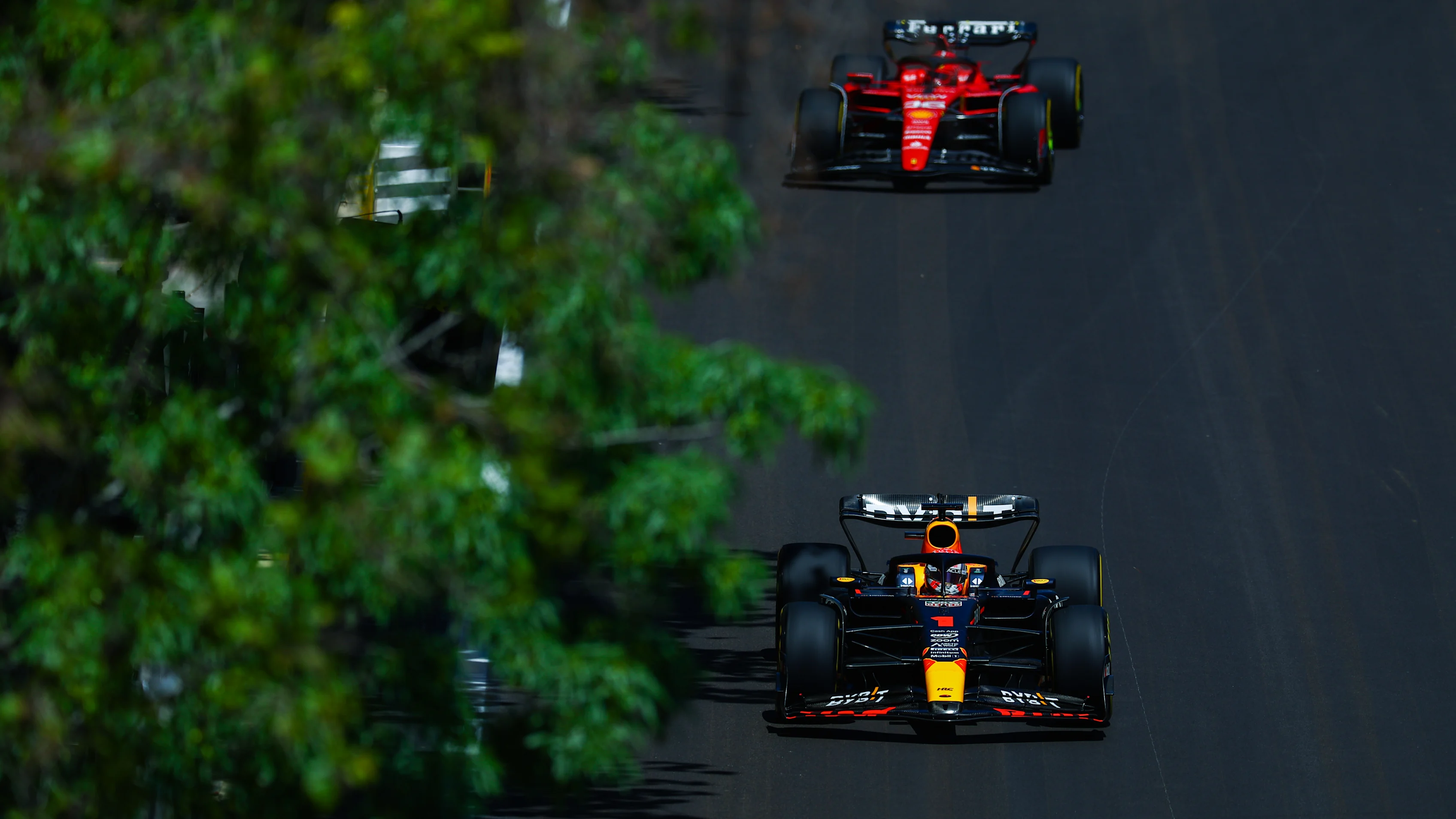 BAKU, AZERBAIJAN - APRIL 29: Max Verstappen of the Netherlands driving the (1) Oracle Red Bull
