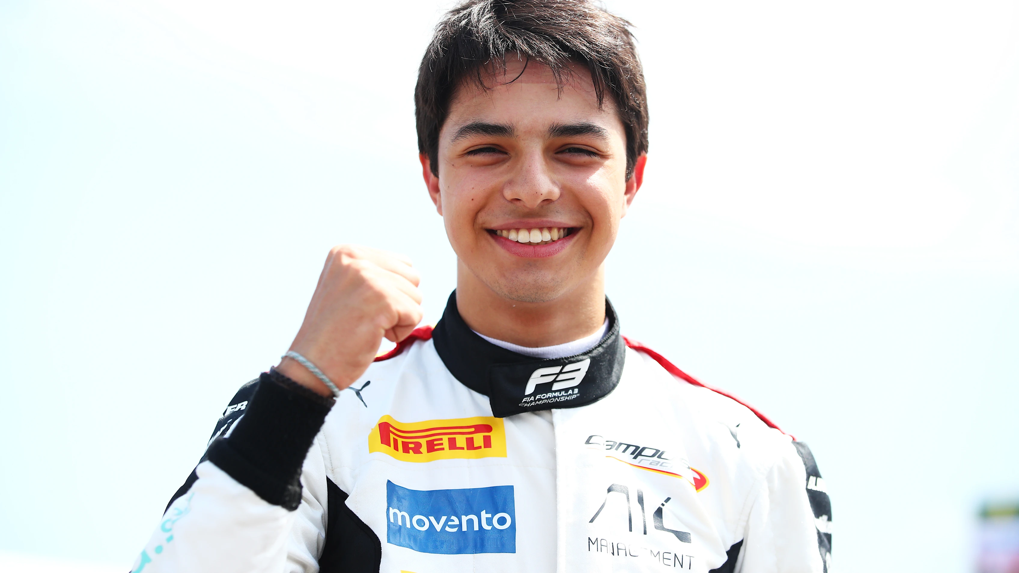 BARCELONA, SPAIN - JUNE 02: Pole position qualifier Josep Maria Marti of Spain and Campos Racing
