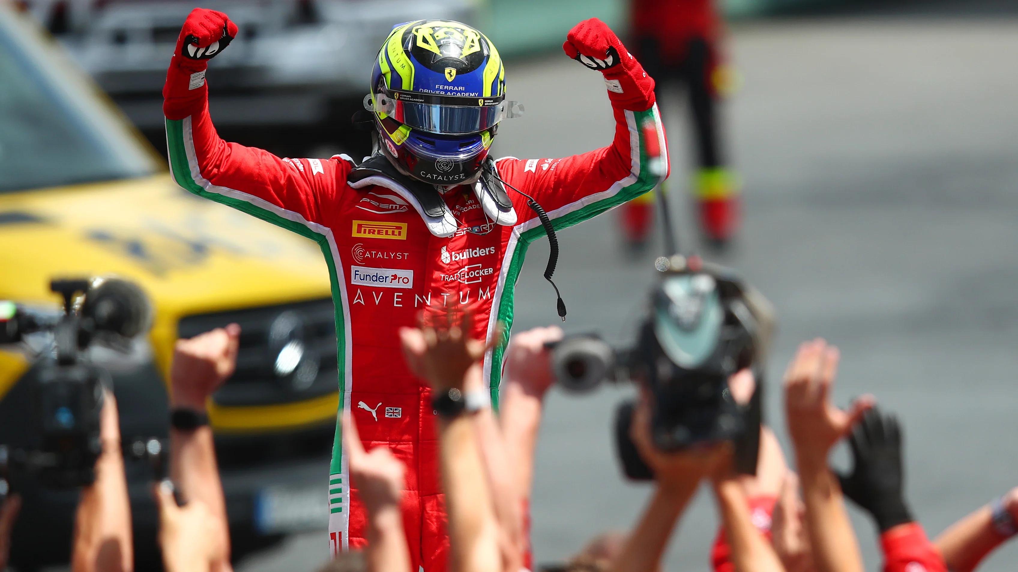 BARCELONA, SPAIN - JUNE 04: Race winner Oliver Bearman of Great Britain and PREMA Racing (8)
