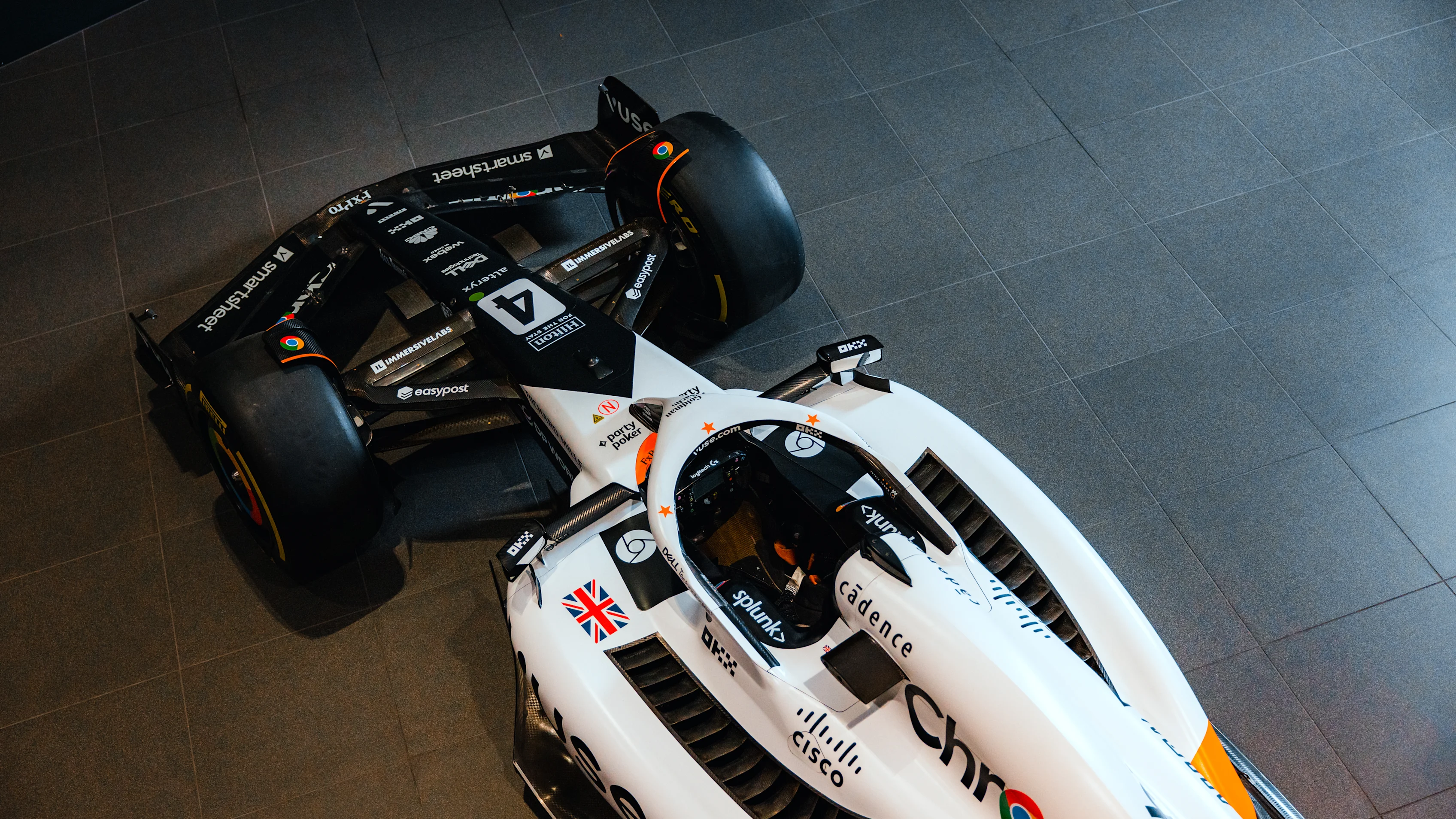 The front end of the car is in tribute to the F1 GTR that won the 1995 Le Mans 24 Hours