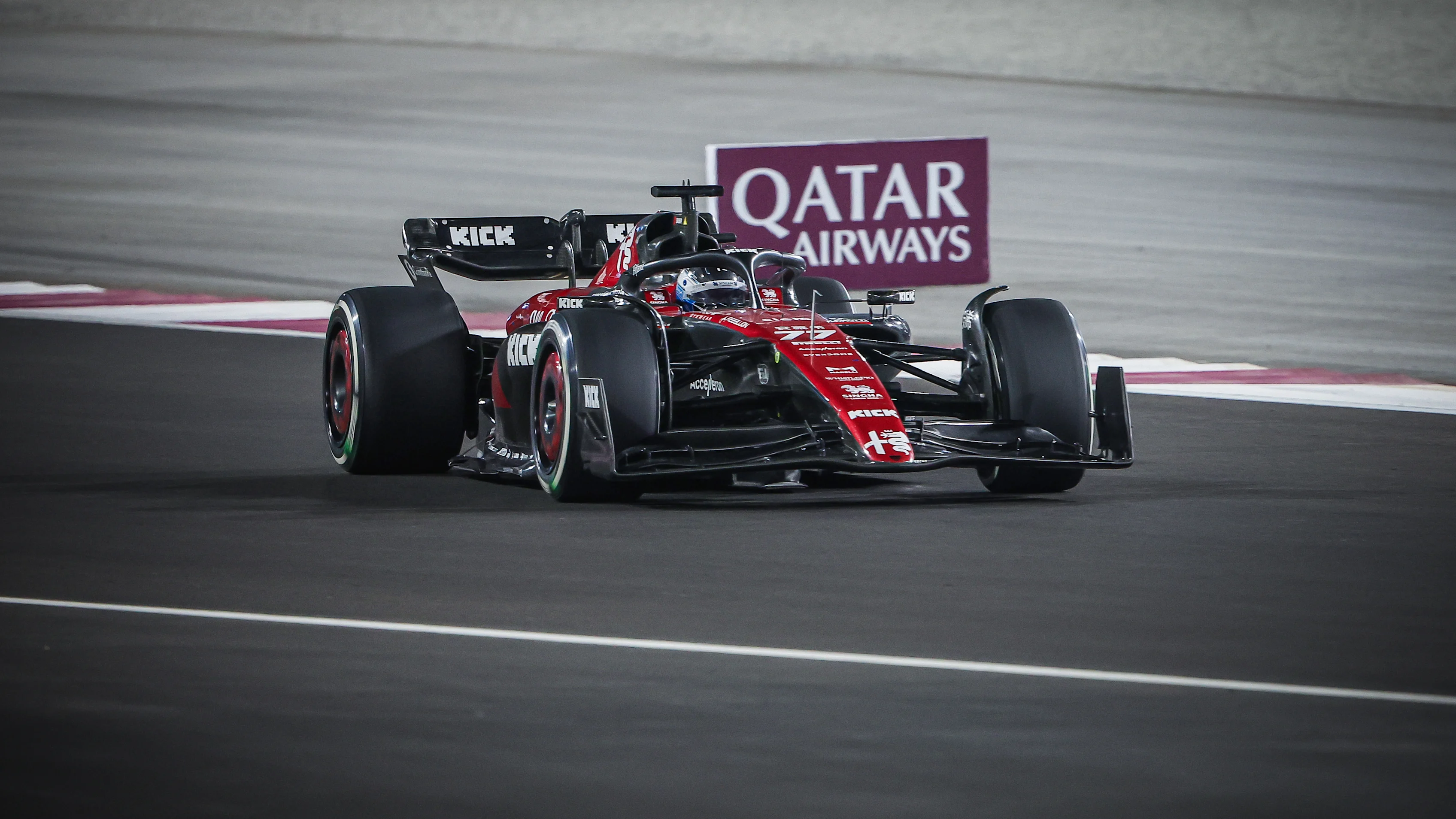 SAO PAULO, BRAZIL - NOVEMBER 04: Valtteri Bottas of Finland driving the (77) Alfa Romeo F1 C43