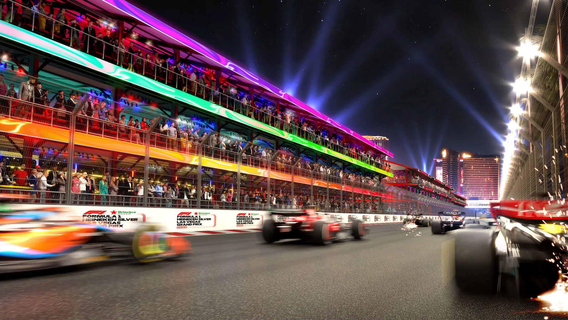 Hospitality areas will overlook the track