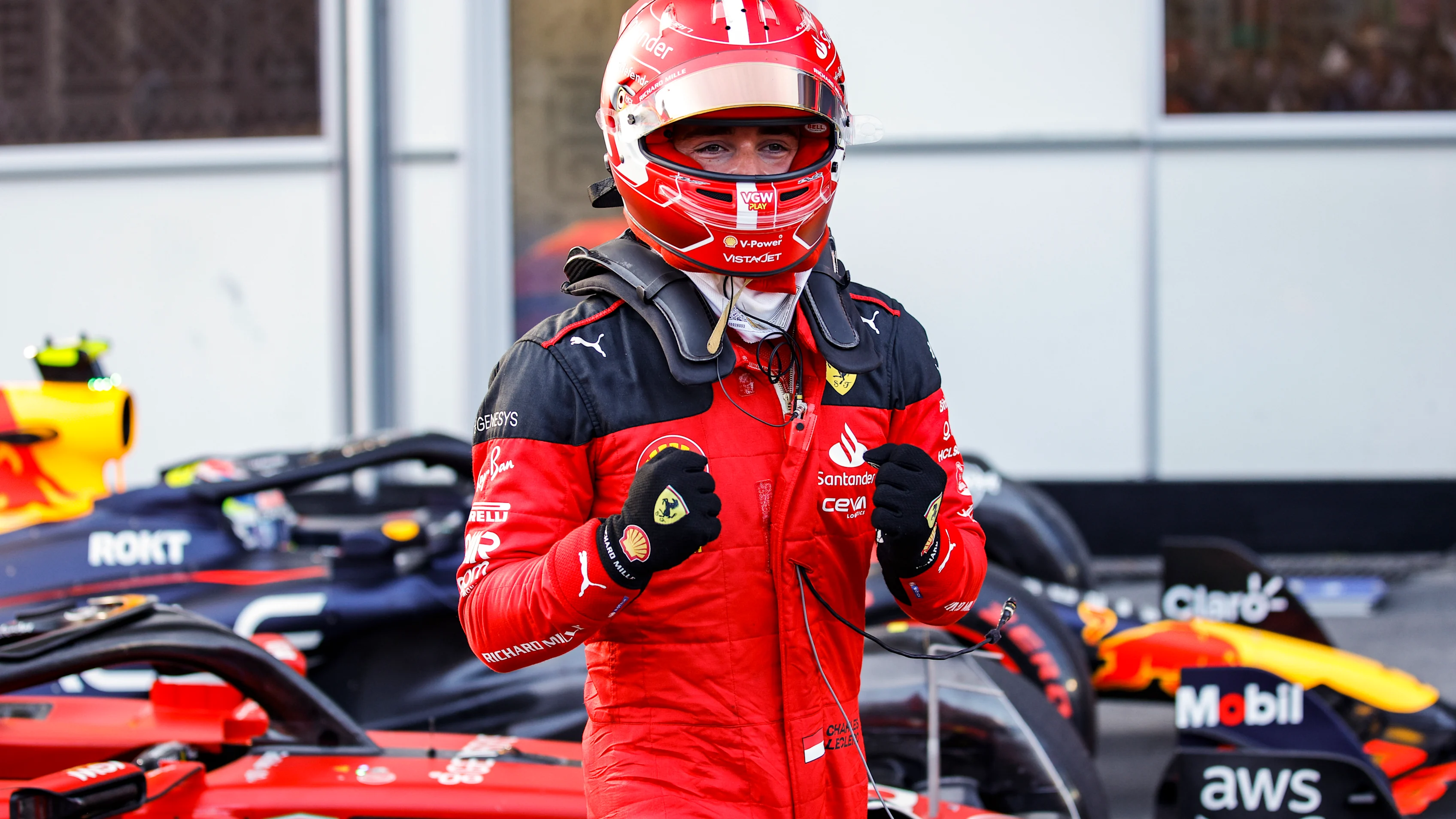 MONTREAL, QUEBEC - JUNE 18: Charles Leclerc of Monaco driving the (16) Ferrari SF-23 makes a