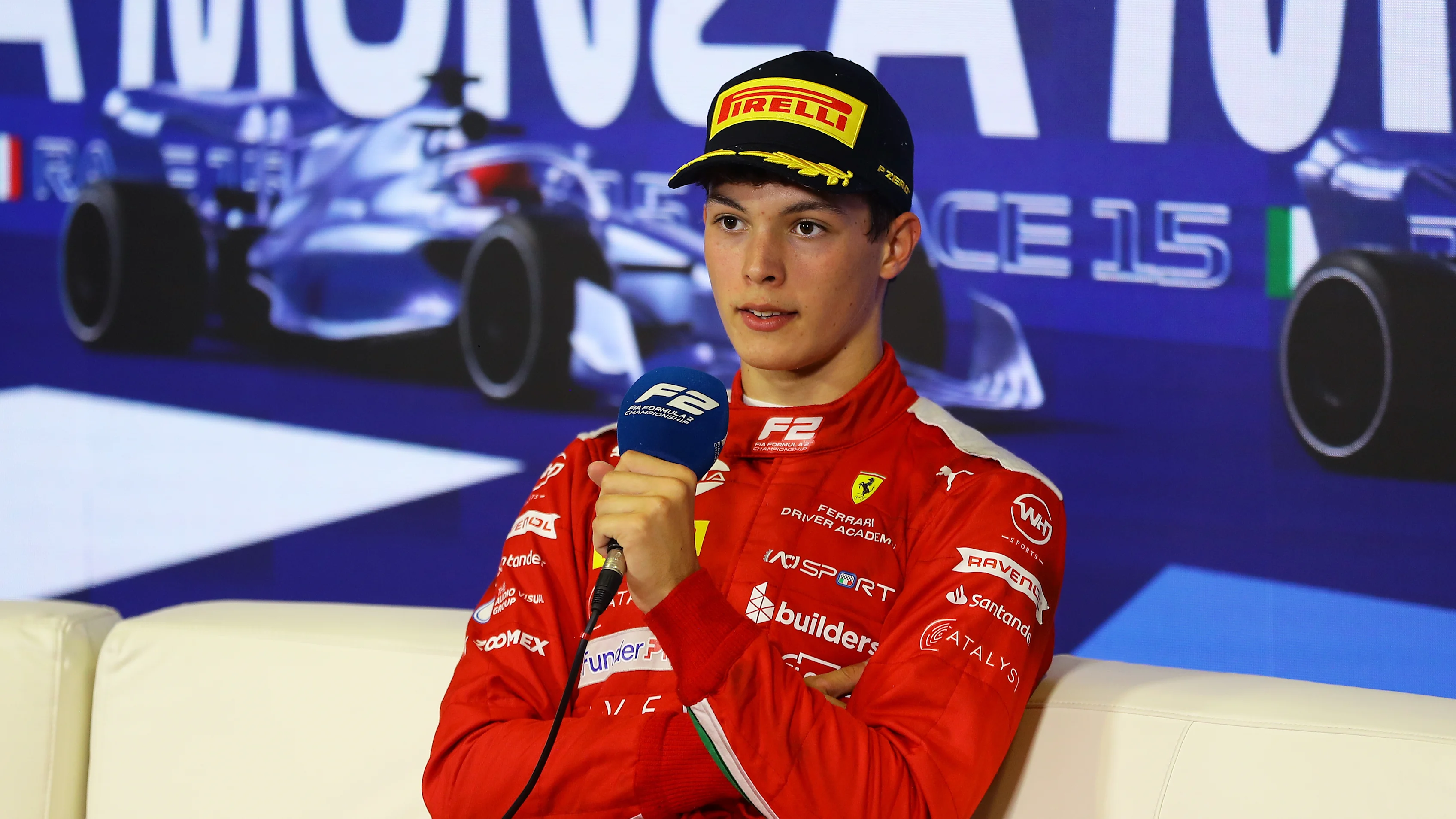 MONZA, ITALY - SEPTEMBER 03: Race winner Oliver Bearman of Great Britain and PREMA Racing (8)