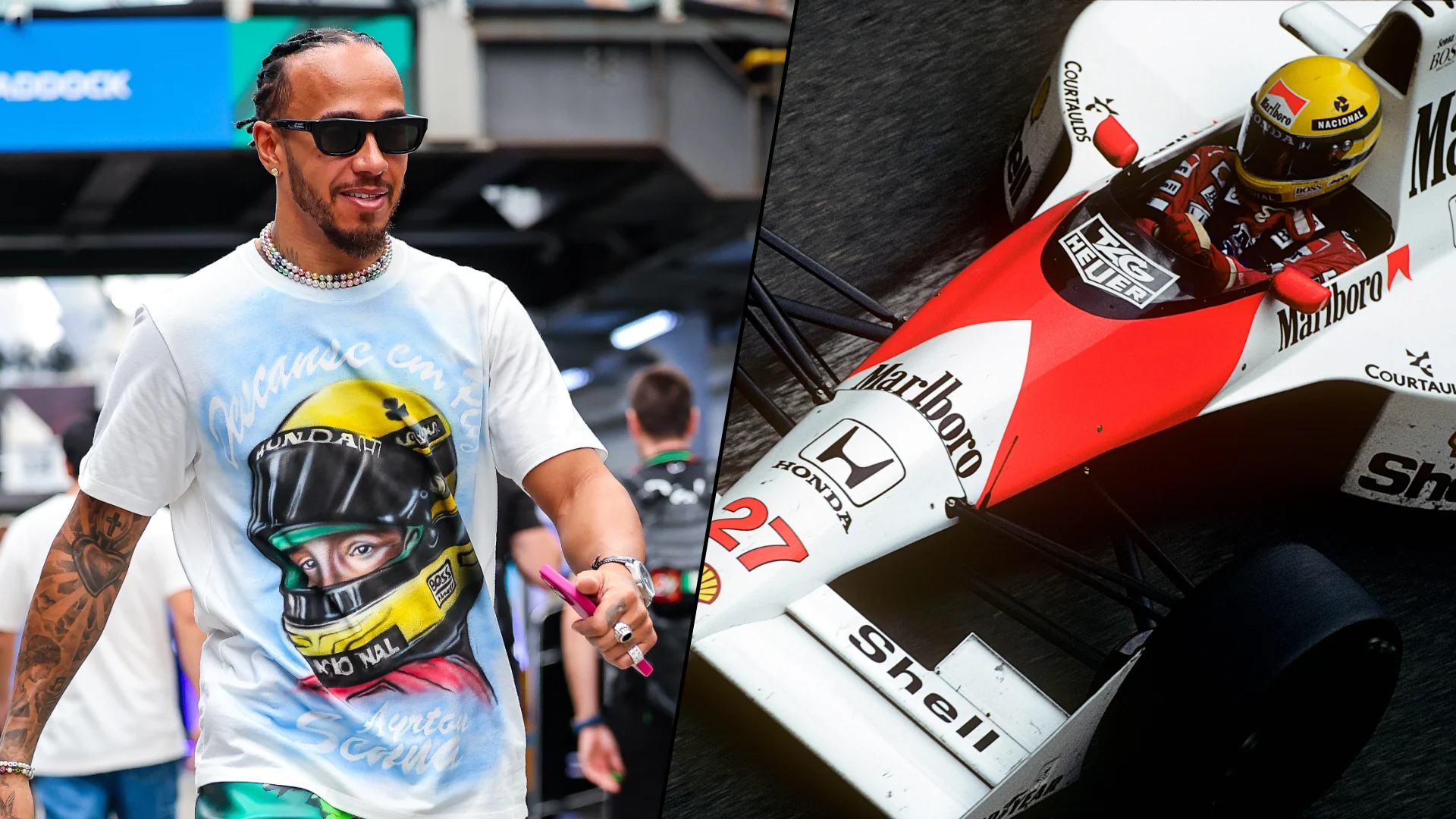 MEXICO CITY, MEXICO - OCTOBER 25: Lewis Hamilton of Great Britain and Mercedes looks on in the