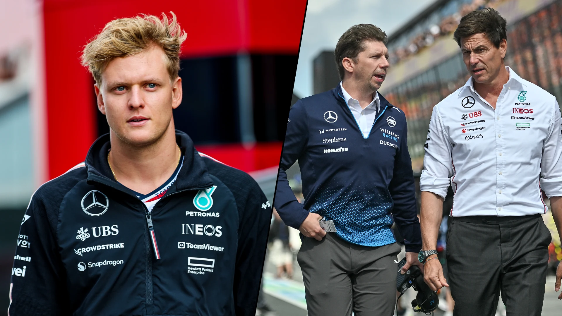 BUDAPEST, HUNGARY - JULY 19: Toto Wolff Team Principal of Mercedes AMG Petronas F1 and Mick