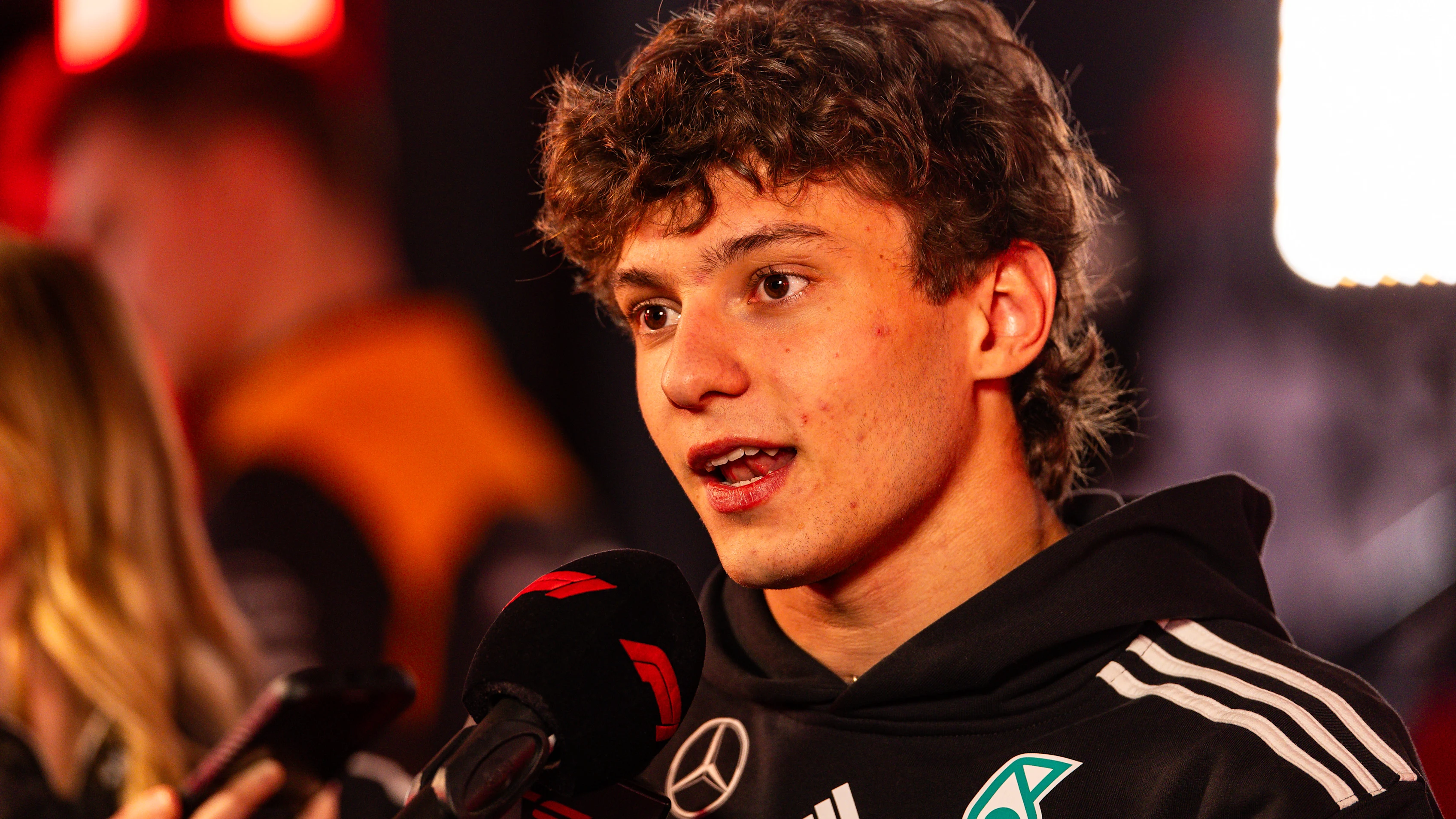 LAS VEGAS, NEVADA - NOVEMBER 22: Andrea Kimi Antonelli of Italy and Mercedes AMG Petronas F1 Team