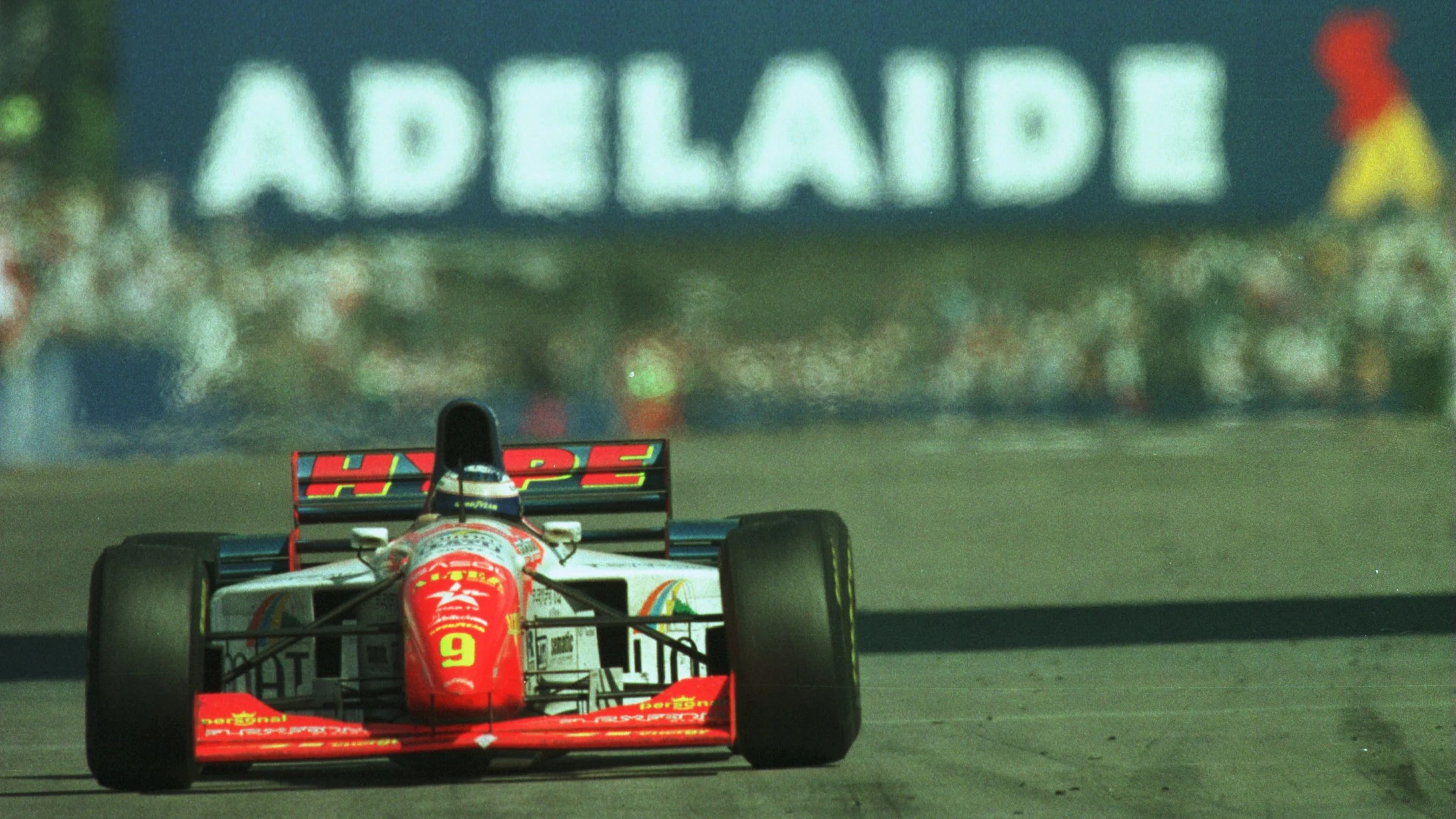 12 NOV 1995: GIANNI MORBIDELLI OF ITALY AND THE FOOTWORK HART TEAM RACES TO HS THIRD PLACE FINISH