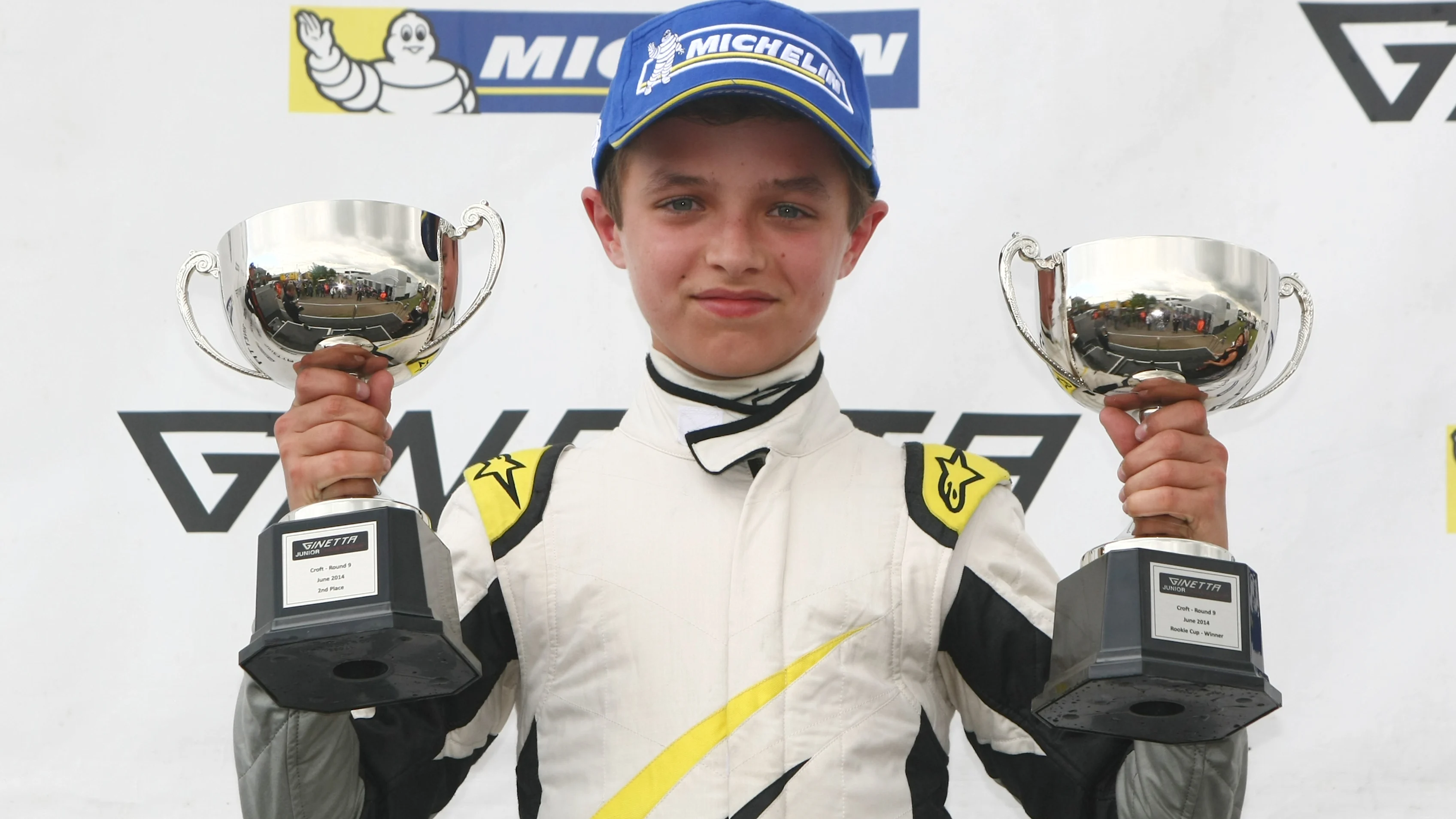 2014 Ginetta Junior Championship, Croft, North Yorkshire. 28th-29th June 2014 Lando Norris (GBR)