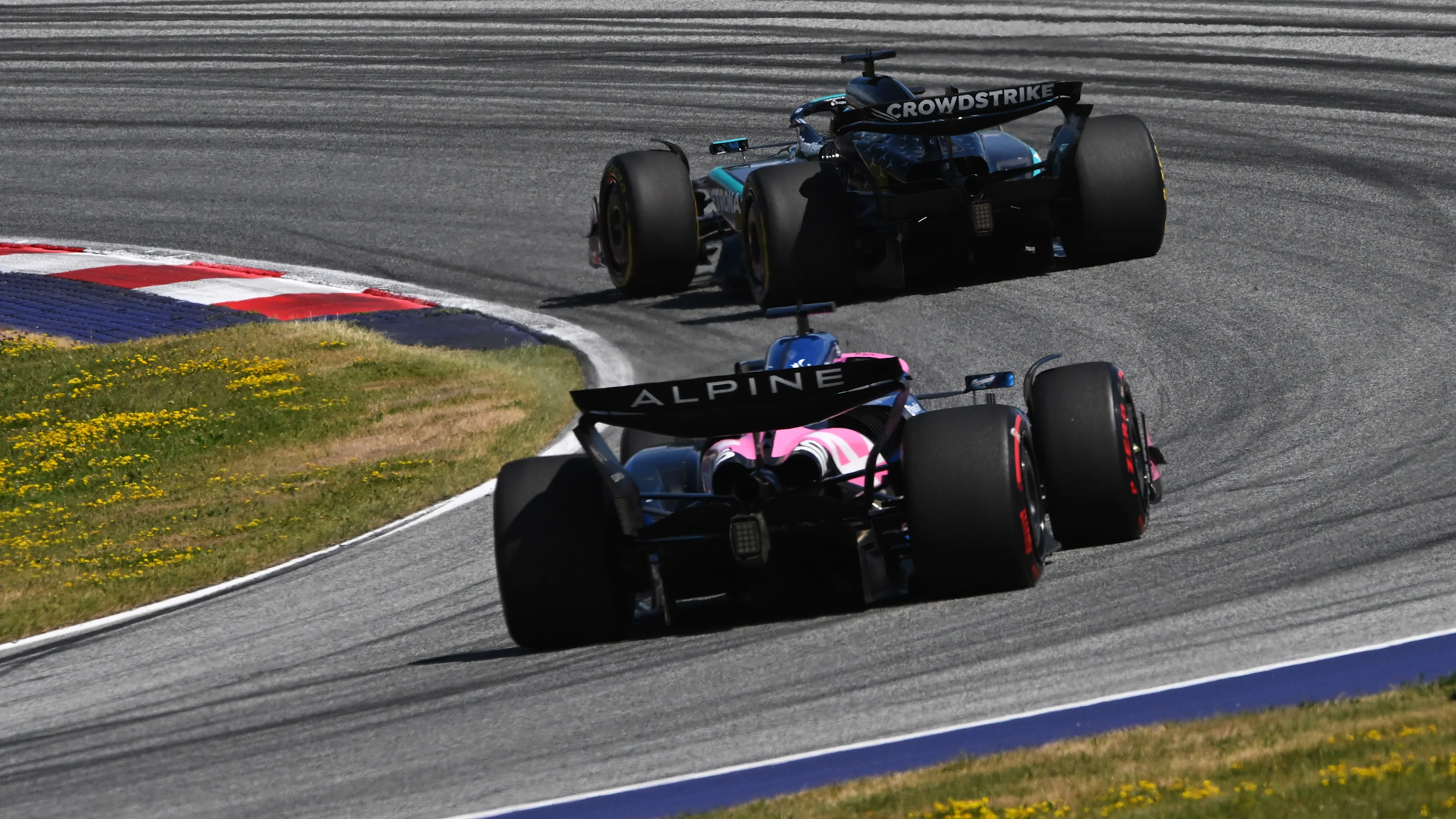 SPIELBERG, AUSTRIA - JUNE 29: George Russell of Great Britain driving the (63) Mercedes AMG