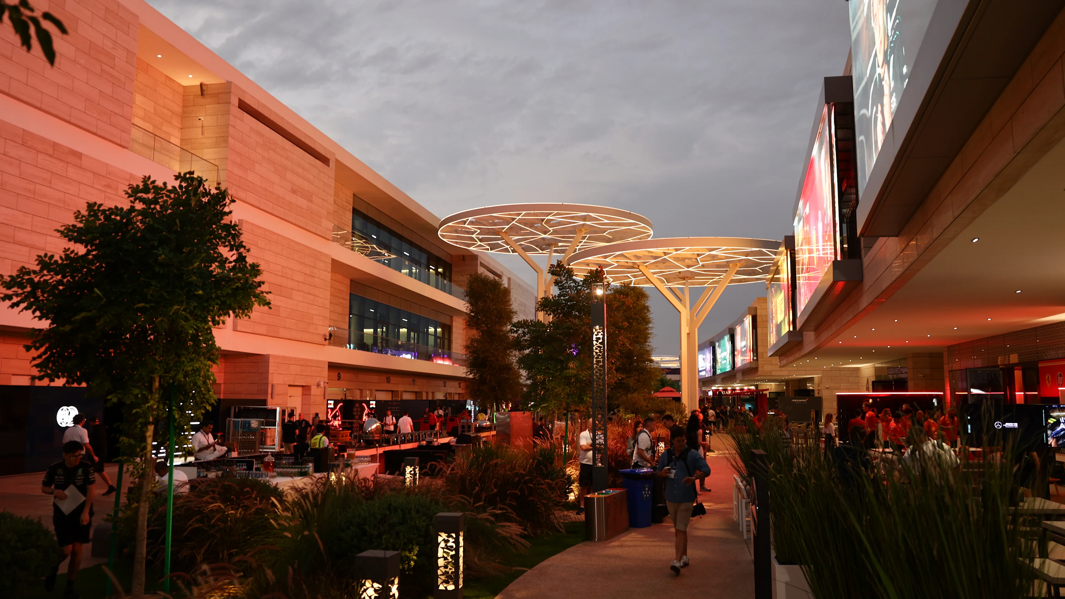 A view of the paddock ahead of the Formula 1 Grand Prix of Qatar at Lusail International Circuit in