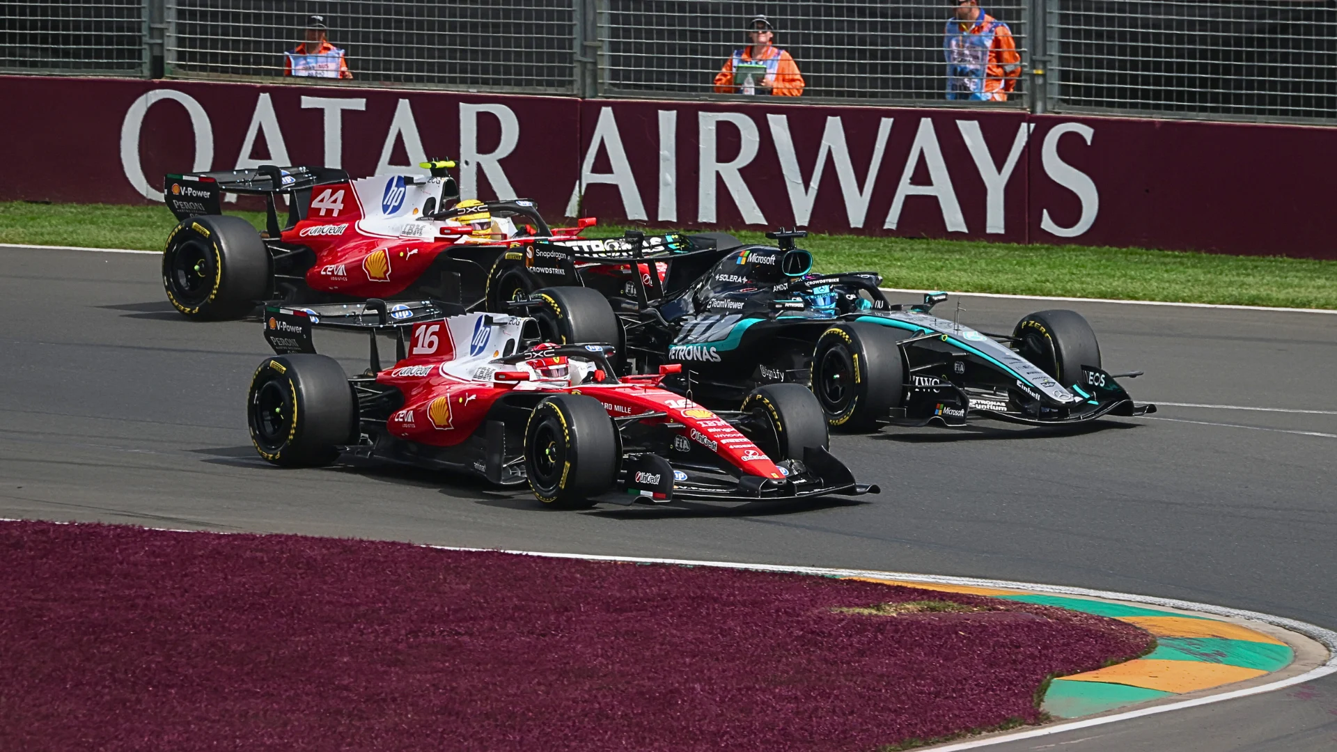 MELBOURNE, AUSTRALIA - MARCH 08: Charles Leclerc of Monaco driving the (16) Scuderia Ferrari SF-26
