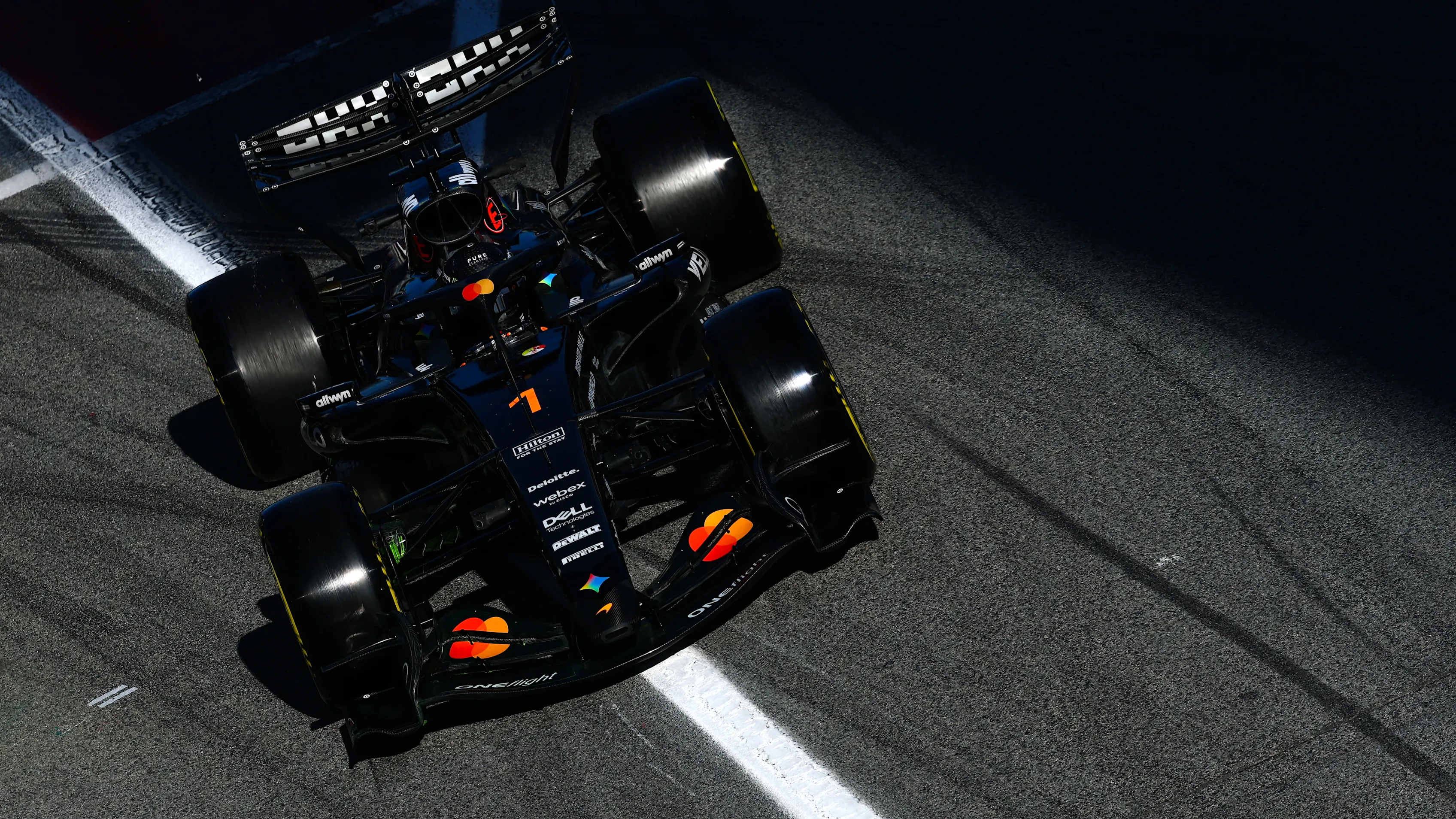 MONTMELO, SPAIN - JANUARY 30: Lando Norris of Great Britain driving the (1) McLaren MCL40A Mercedes