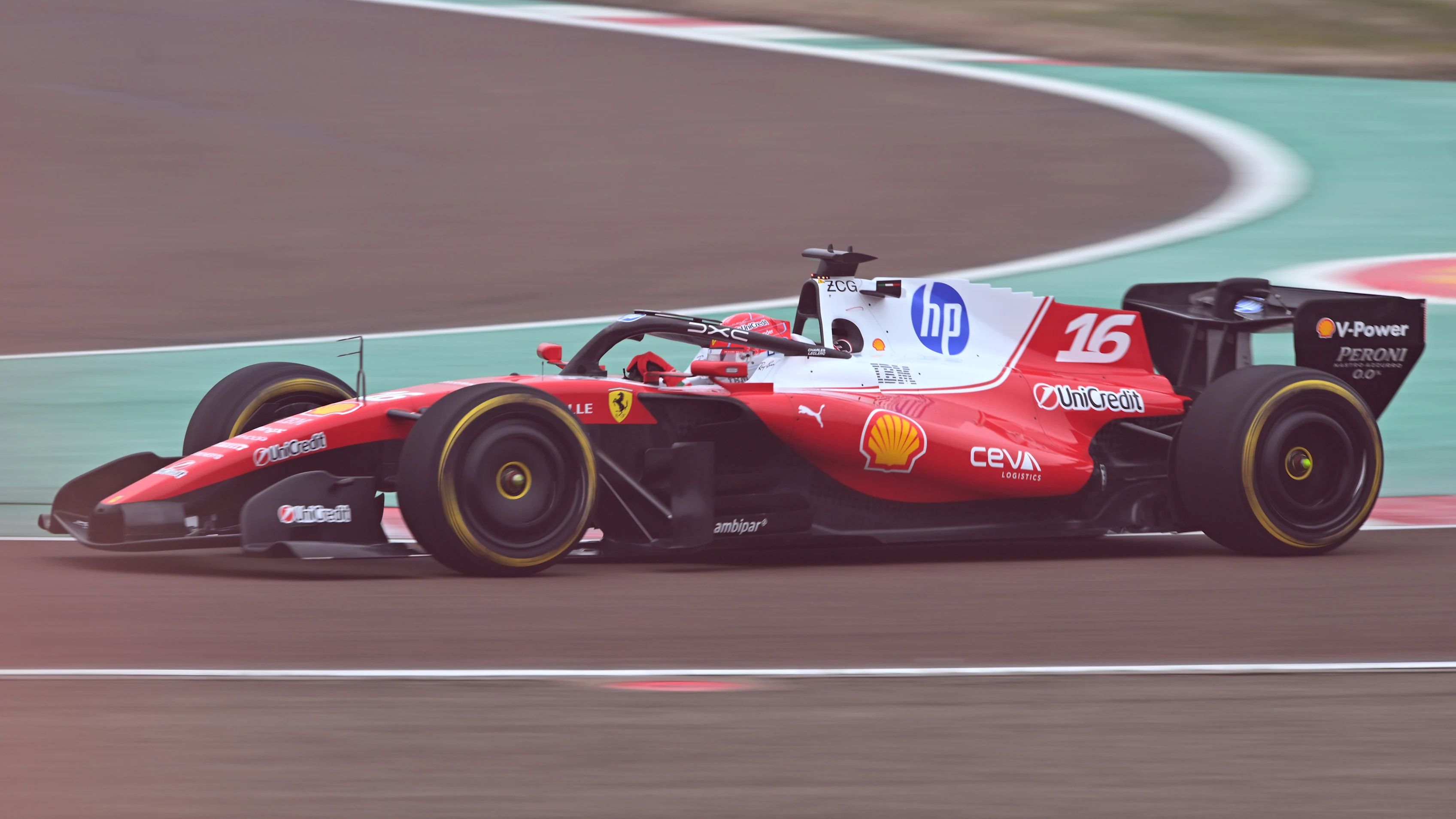 FIORANO MODENESE, ITALY - JANUARY 23: Charles Leclerc of Monaco driving the (16) Scuderia Ferrari