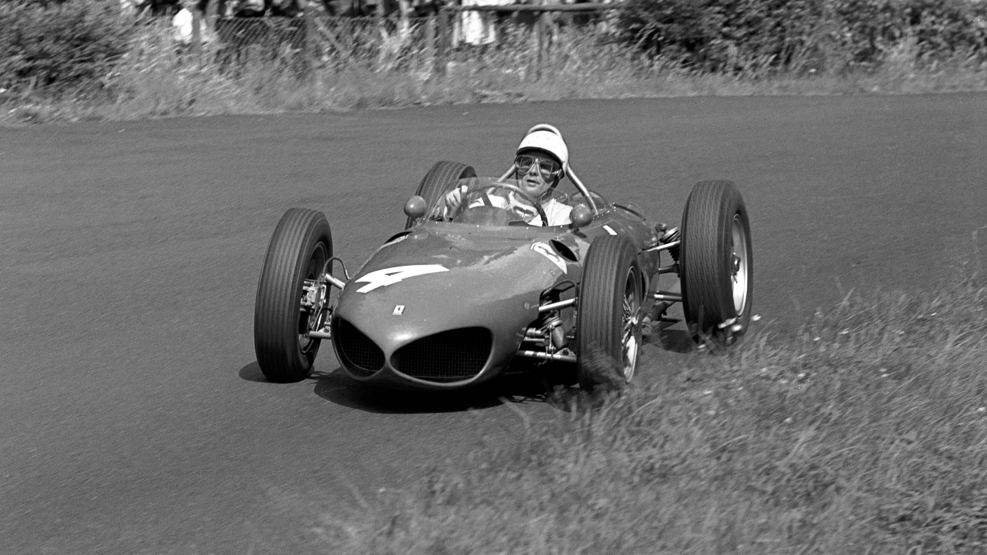 Phil Hill (USA) Ferrari 156 took pole by over five seconds but could only finish third in the race.