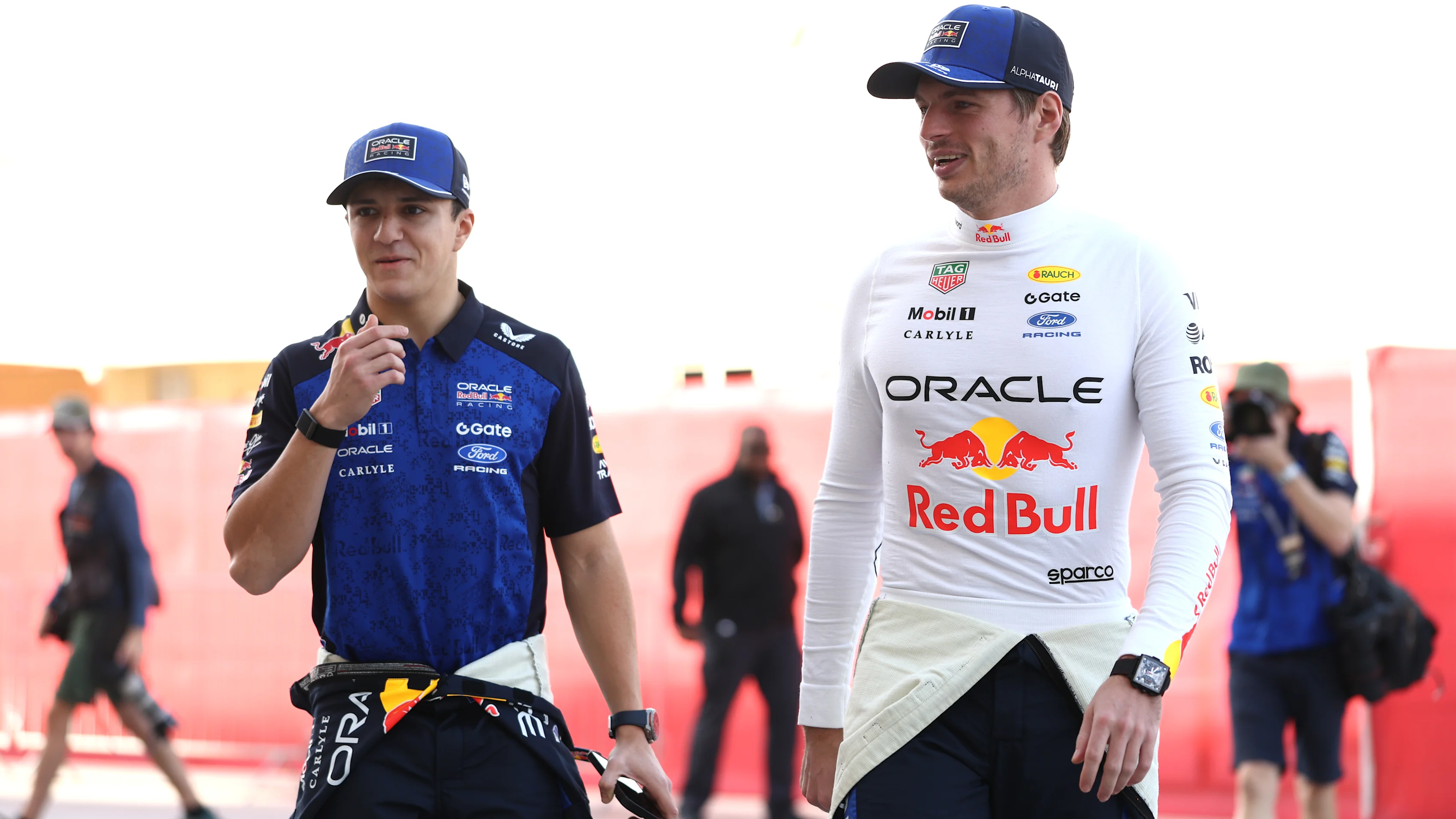 BAHRAIN, BAHRAIN - FEBRUARY 11: Isack Hadjar of France and Oracle Red Bull Racing and Max