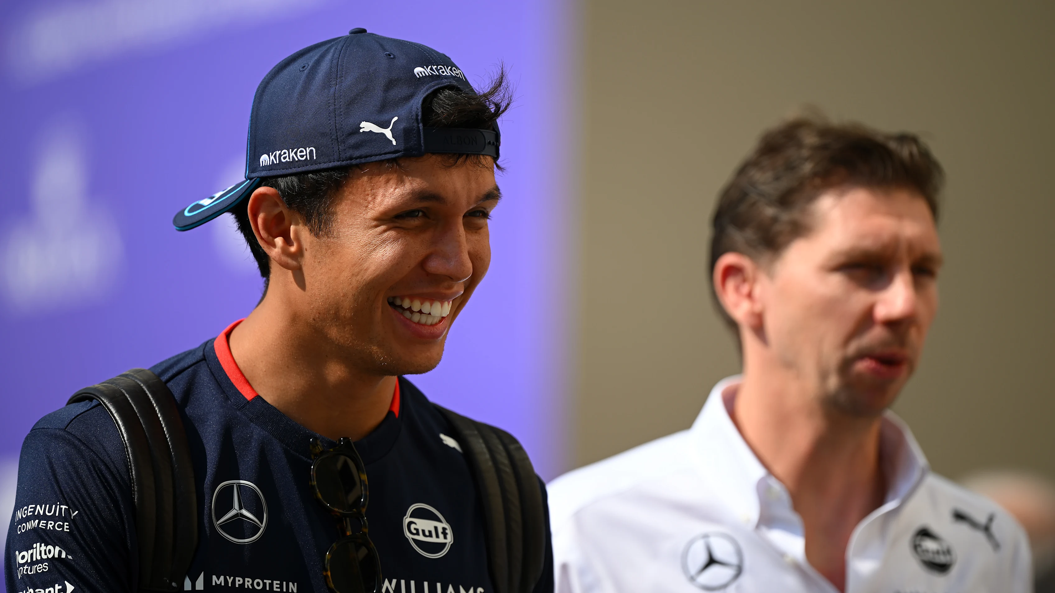 ABU DHABI, UNITED ARAB EMIRATES - DECEMBER 07: Alexander Albon of Thailand and Williams and James