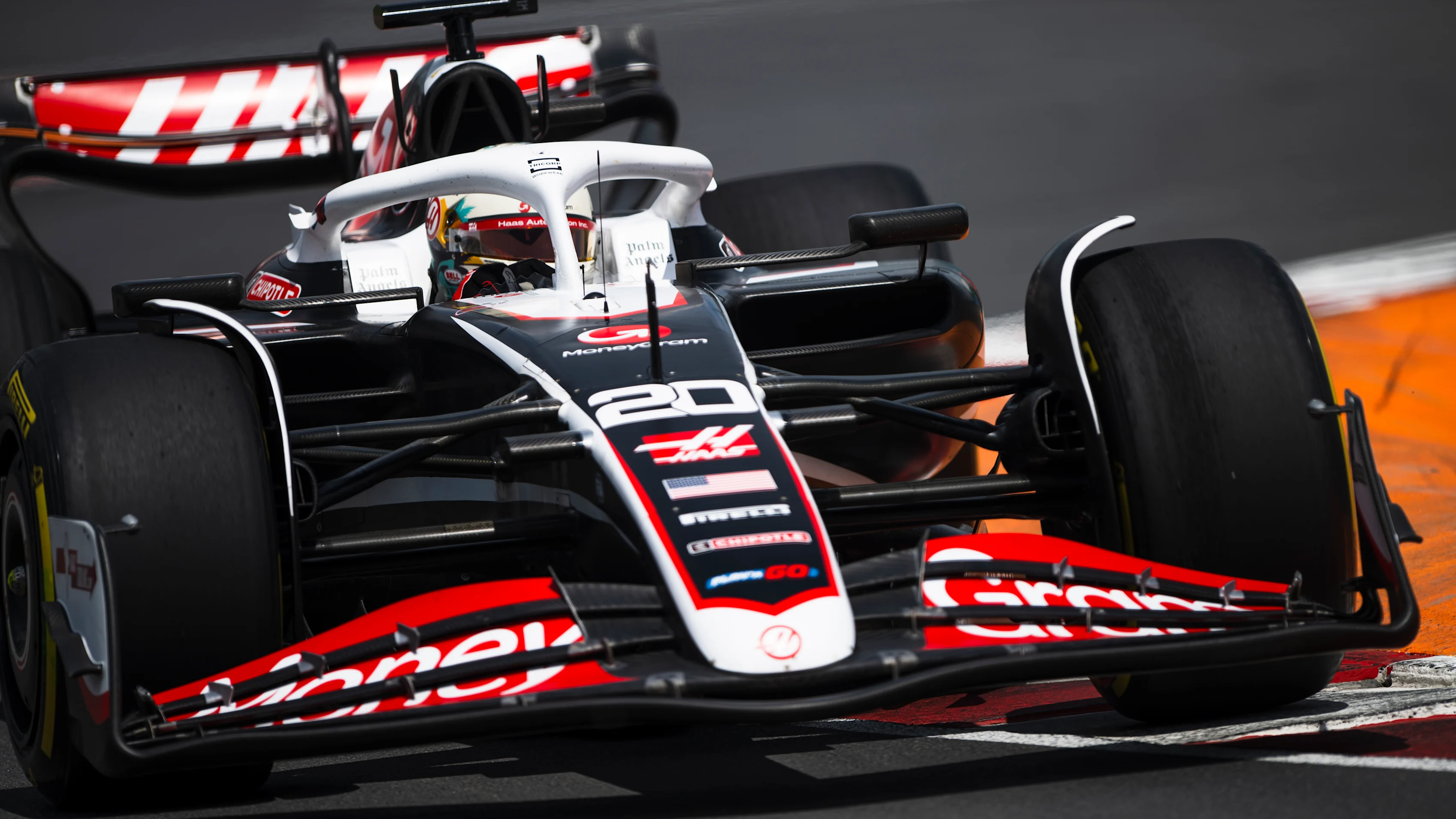 MONTREAL, QUEBEC - JUNE 08: Kevin Magnussen of Denmark driving the (20) Haas F1 VF-24 Ferrari on