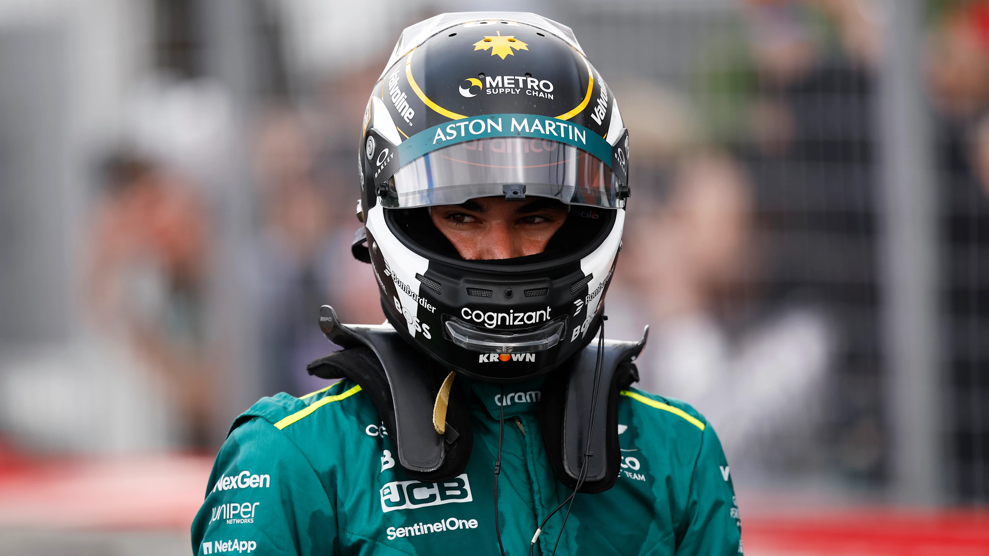 MONTREAL, QUEBEC - JUNE 08: 9th placed qualifier Lance Stroll of Canada and Aston Martin F1 Team in