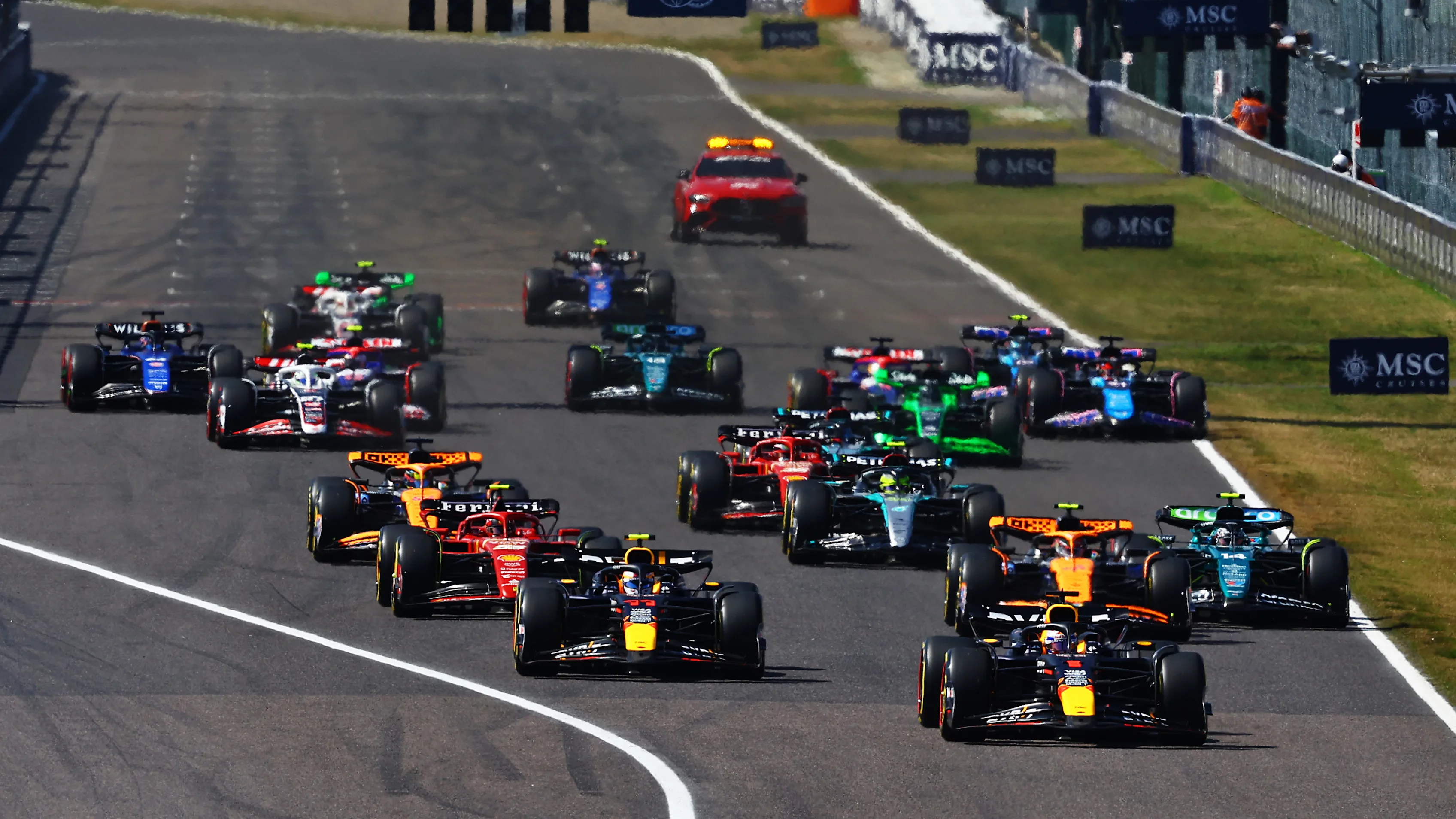 SUZUKA, JAPAN - APRIL 07: Max Verstappen of the Netherlands driving the (1) Oracle Red Bull Racing