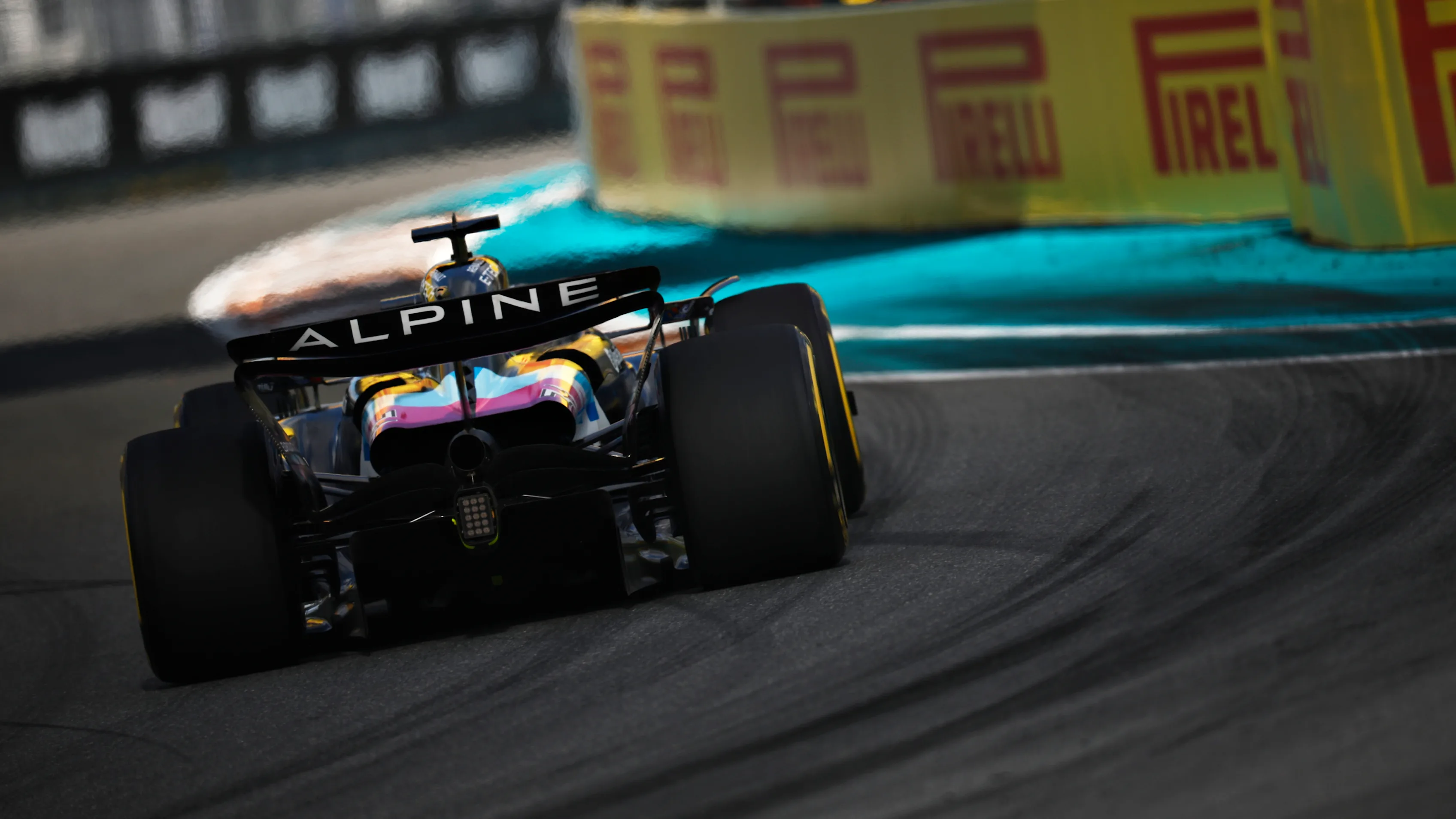 MIAMI, FLORIDA - MAY 03: Esteban Ocon of France driving the (31) Alpine F1 A524 Renault on track