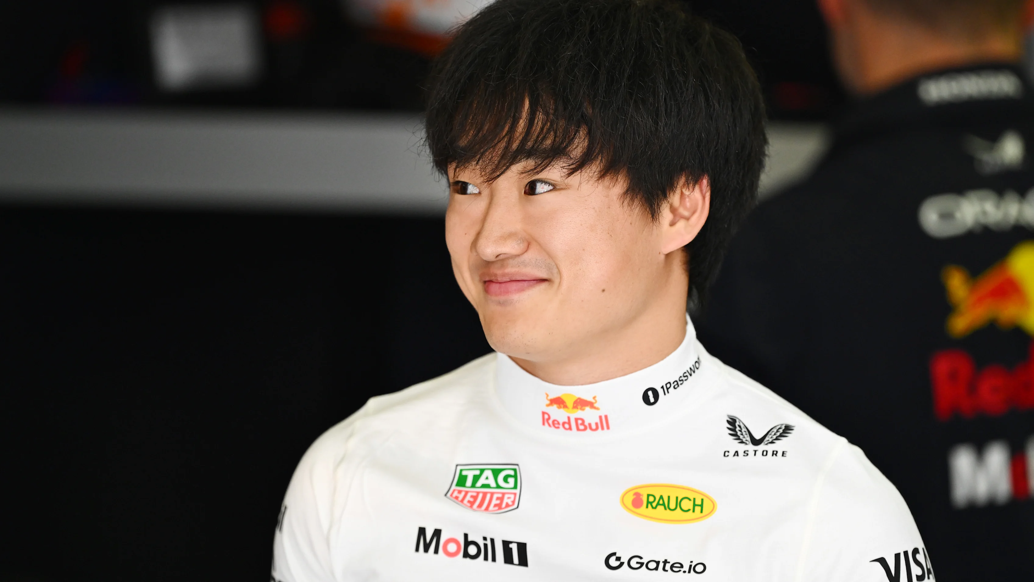 BAHRAIN, BAHRAIN - APRIL 12: Yuki Tsunoda of Japan and Oracle Red Bull Racing looks on in the