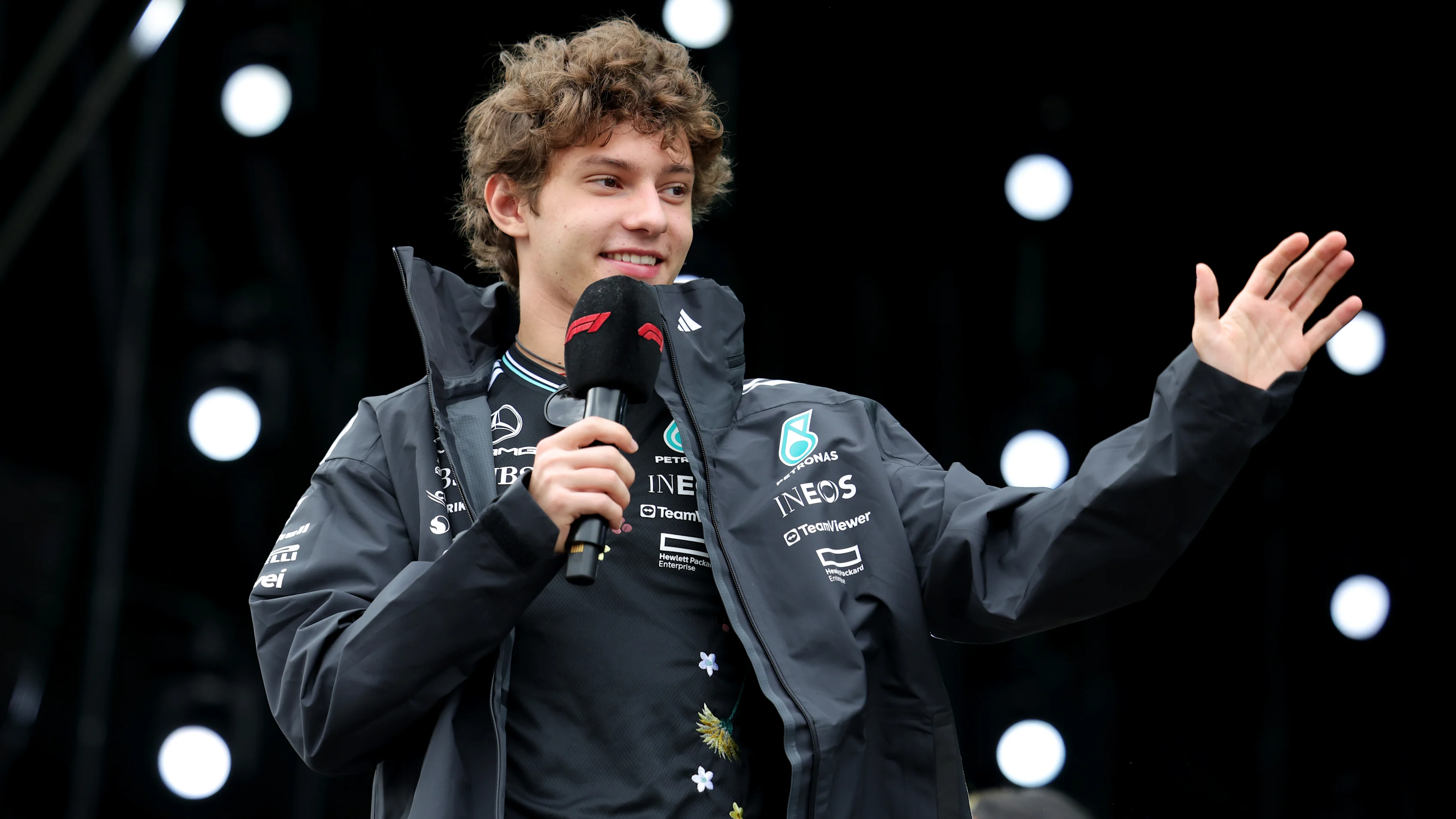 SAO PAULO, BRAZIL - NOVEMBER 08: Andrea Kimi Antonelli of Italy and Mercedes AMG Petronas F1 Team